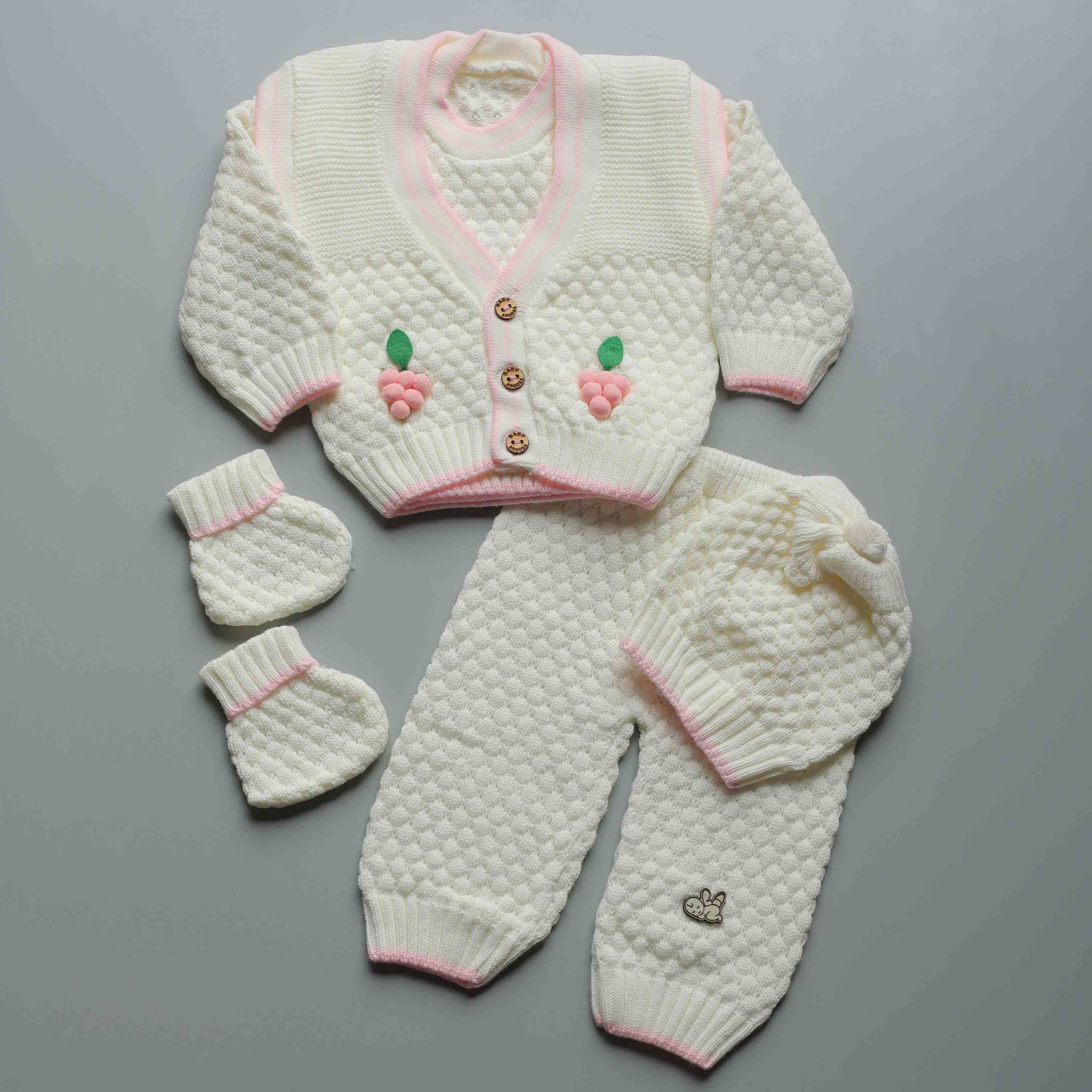 Grape Blossom Romper Set(5 PCs Set)