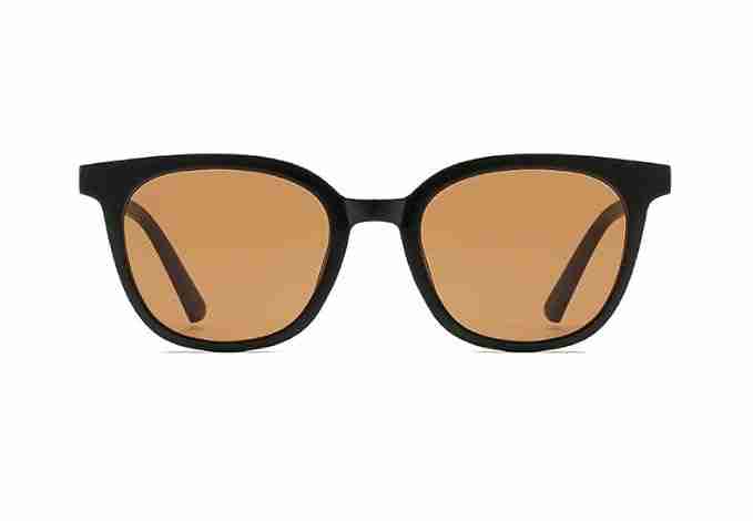 AUGEN By Visions India Retro Vintage Square Abstract Unisex Sunglasses UV400 Protected Large Size (Brown, 135)