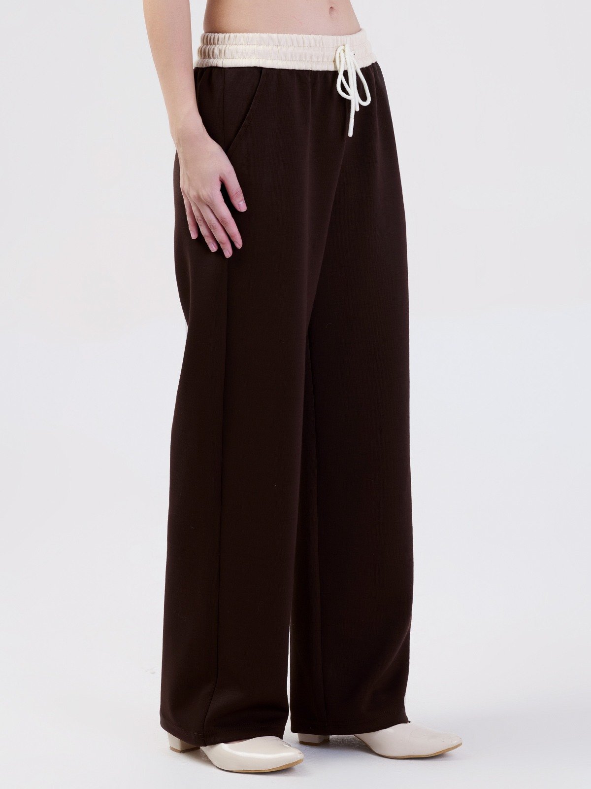 ALBION SMART LADIES BROWN HAREM PANT