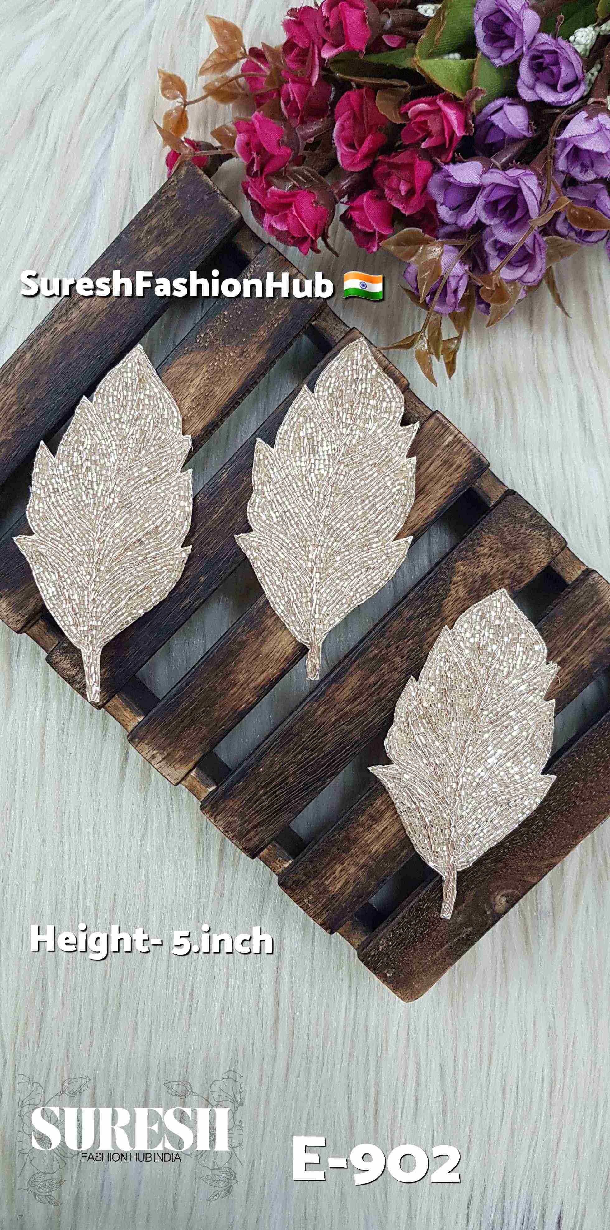 Lord Krishna's Blessing Leaf Patch – Rose  E-902