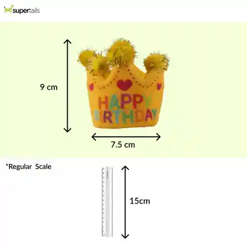 Barkbutler Fofos Birthday Crown Catnip Toy for Cats
