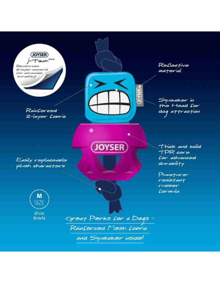 Joyser Cageball with Funhead Interactive Dog Toy