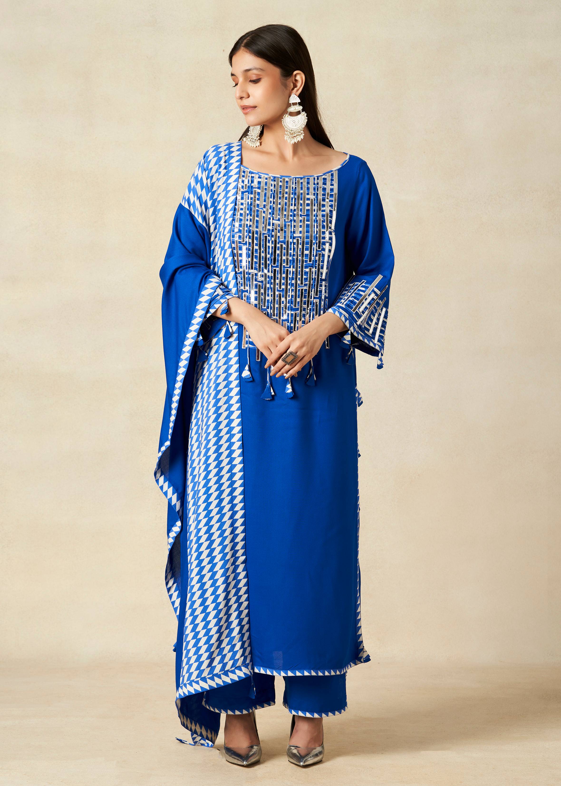 Royal Blue Stole