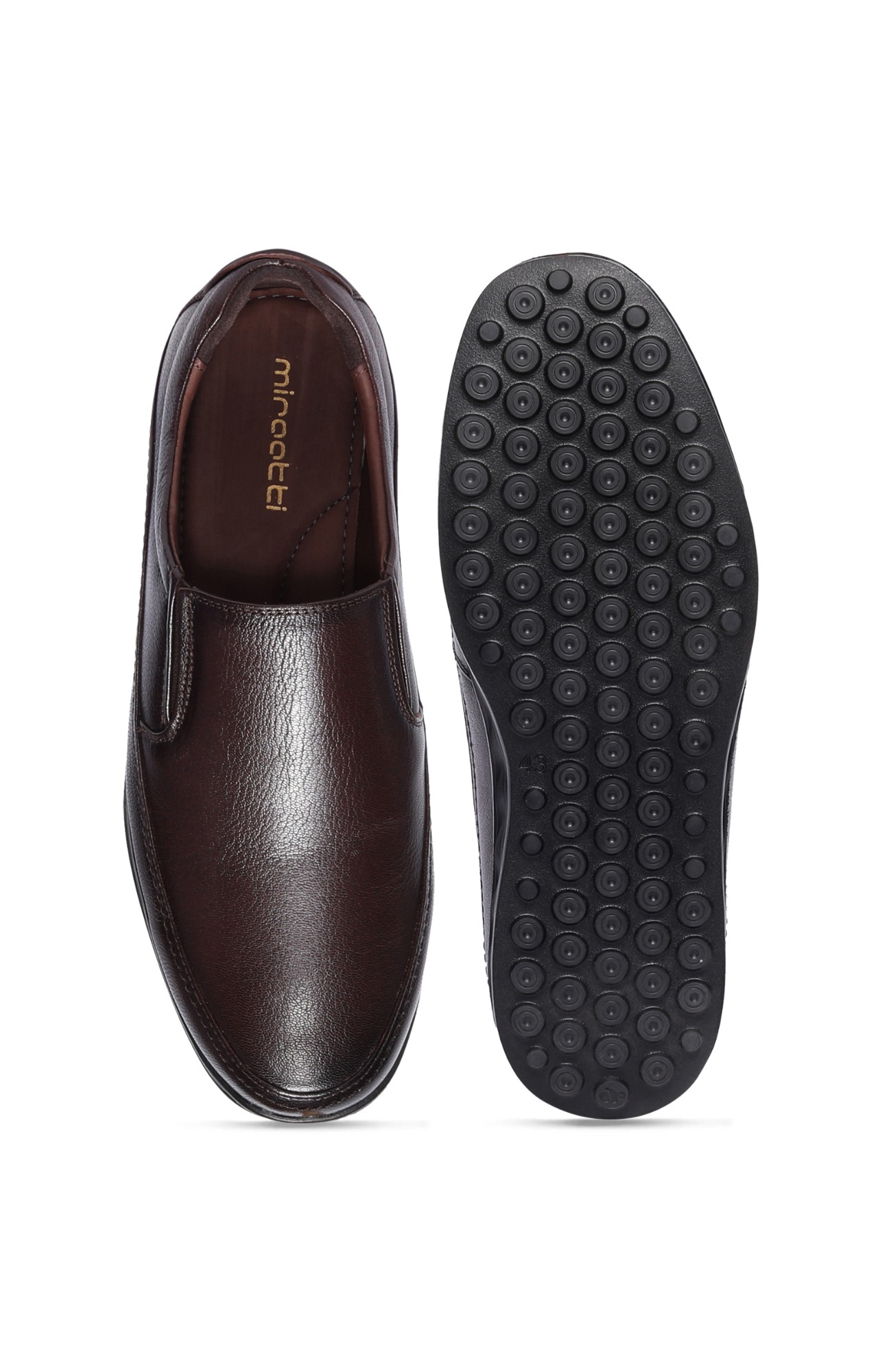 Men Cherry Ajanta Formal Slip-Ons