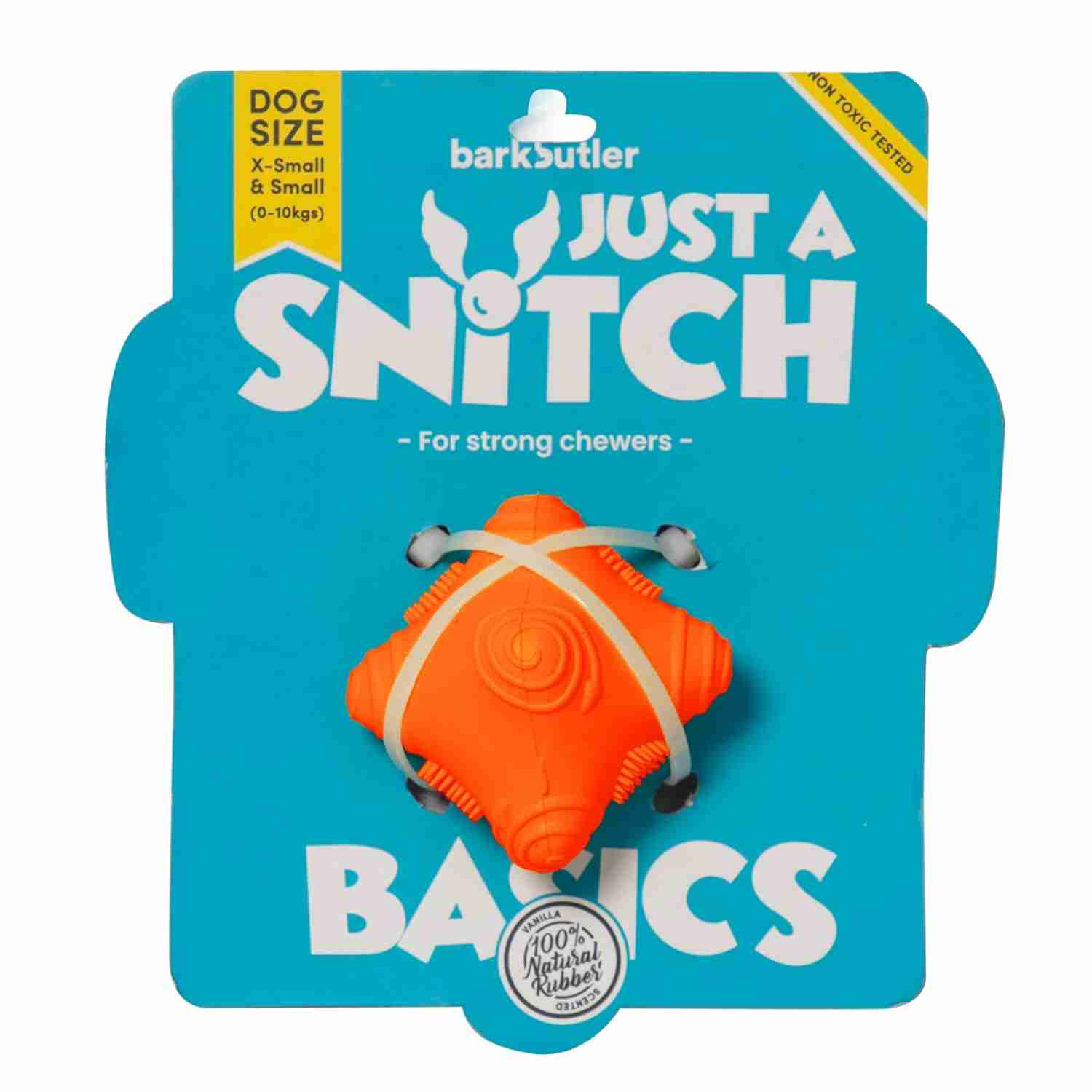 Barkbutler Just A Snitch Orange (5x4.5x4.3 cm) Toy for Dogs