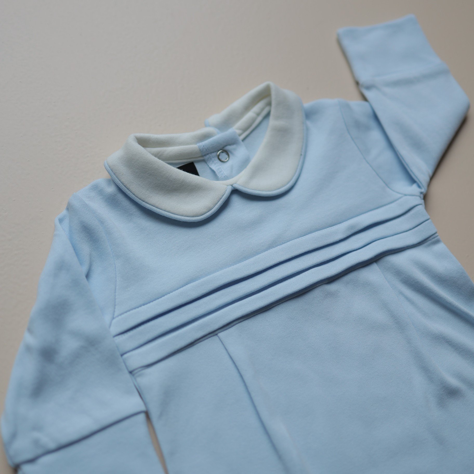 Skyline Pinstripe Baby Romper