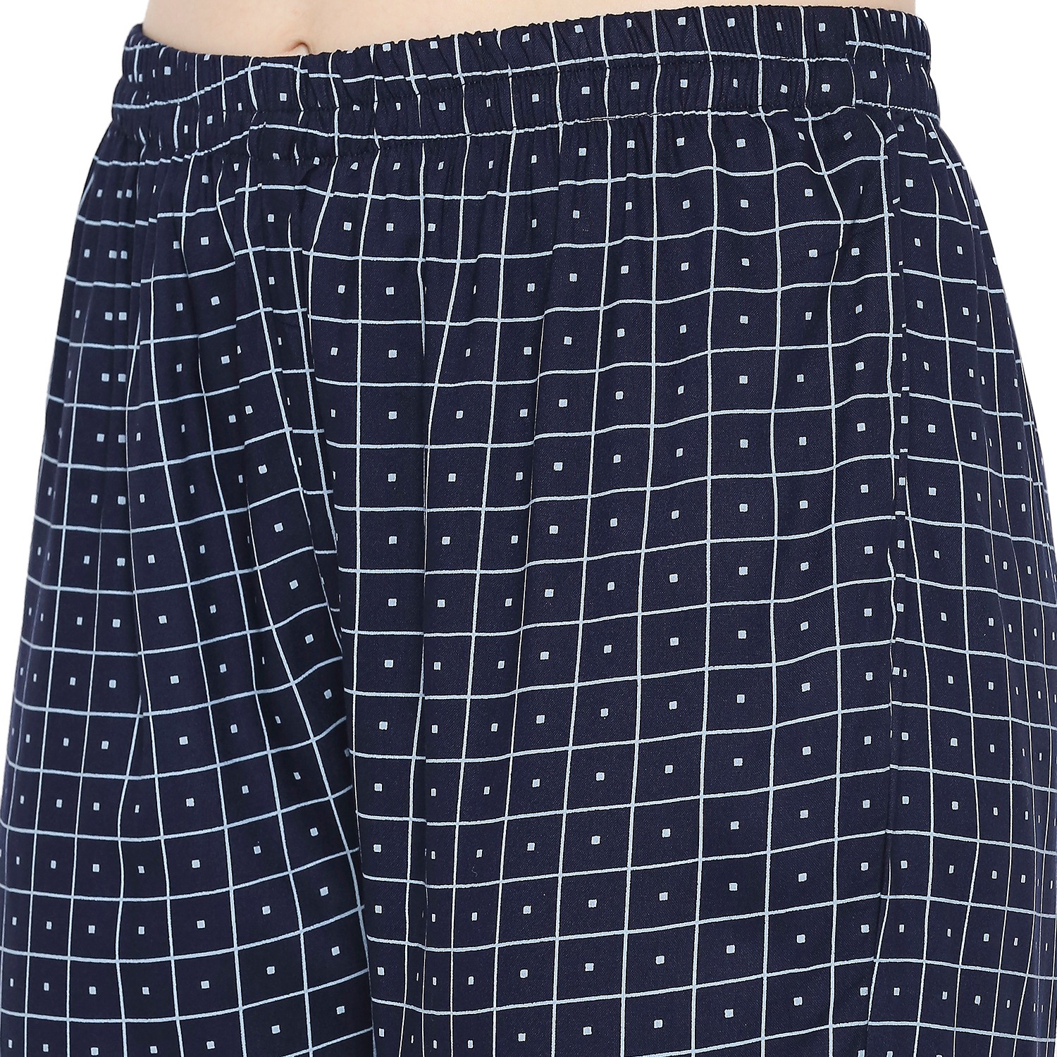 Smarty Pants women's cotton checks & floral print night suit. 