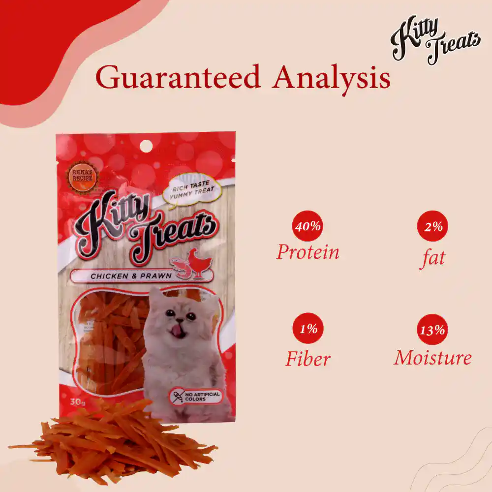 Rena’s Recipe Kitty Treats Chicken with Shrimp Flavour Cat Treats, 30 g