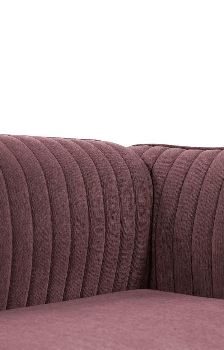 neudot Diva LHS Sofa Chaise Lounger with Black Legs for Living Room|Bedroom|2 Person Sofa|Diwan|Premium Fabric | Solid Wood Frame|2 Seater (Colour : Ceramic Pink (DIY))