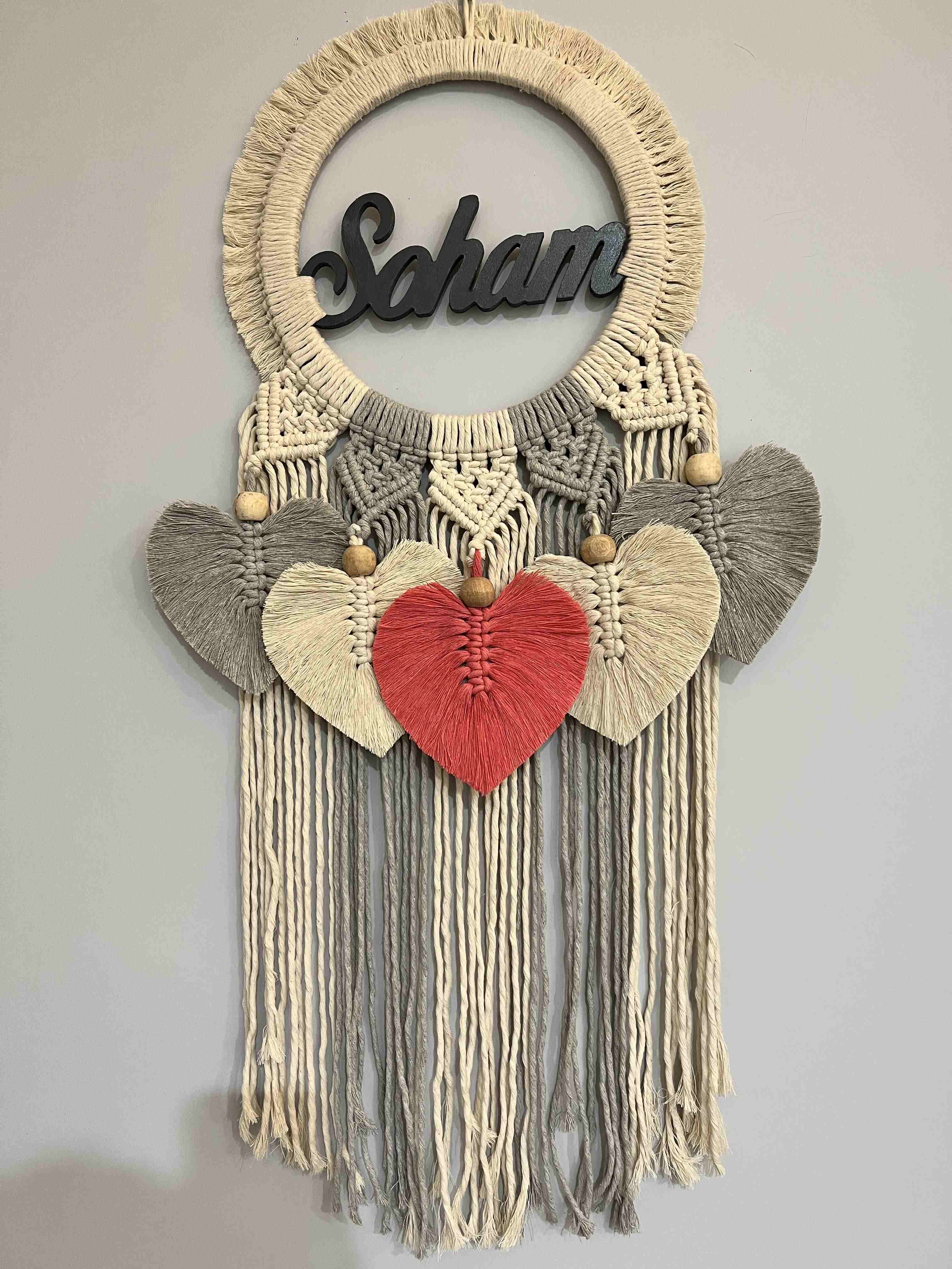 Triple Colored Dreamcatcher with Name personalisation