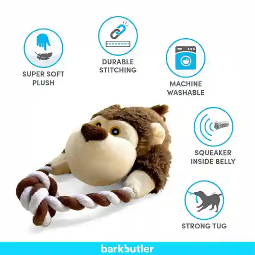 Barkbutler Knotty The Bear Plush Toy for Dogs 36X8 CM