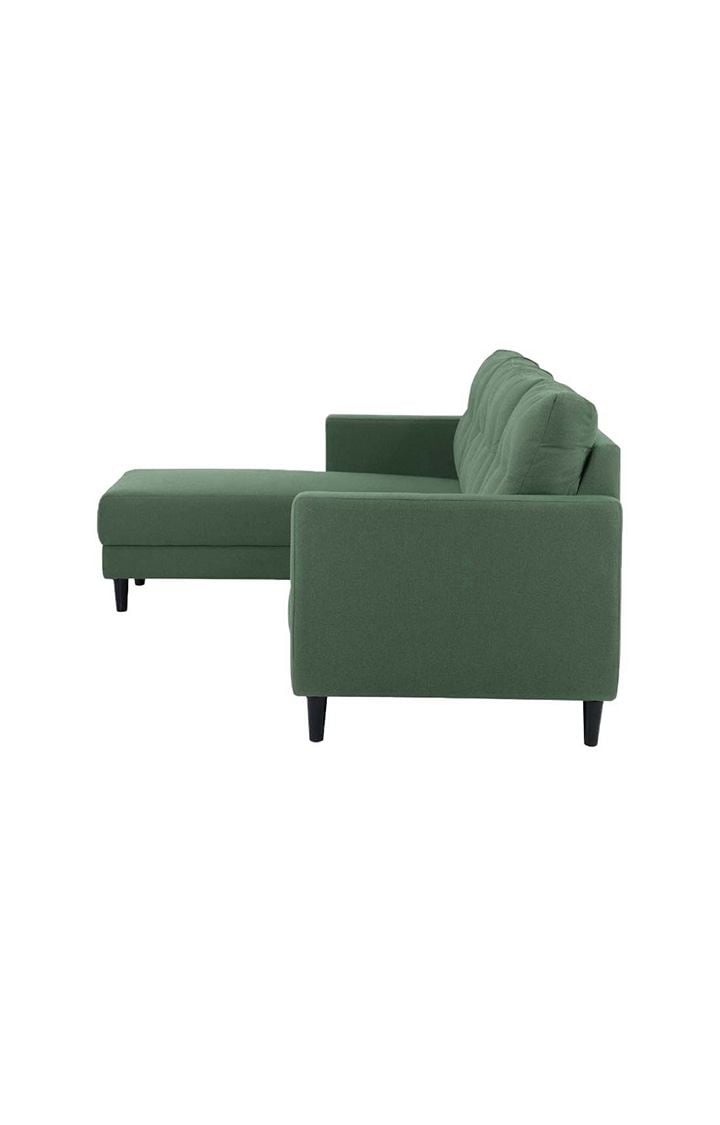 neudot Aria 6 Seater RHS Sectional Sofa in Earth Green Colour