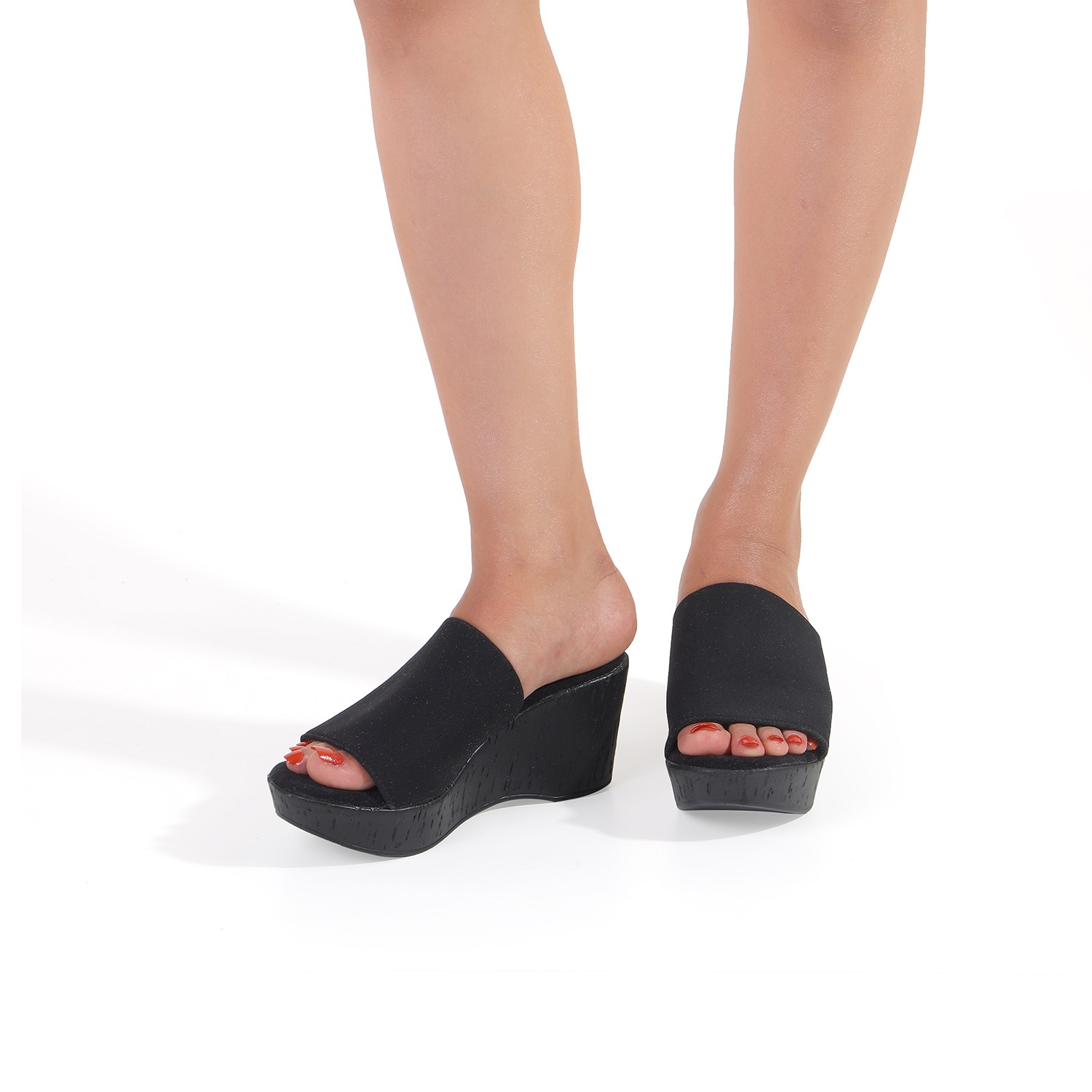 Solid Textured Slip Ons