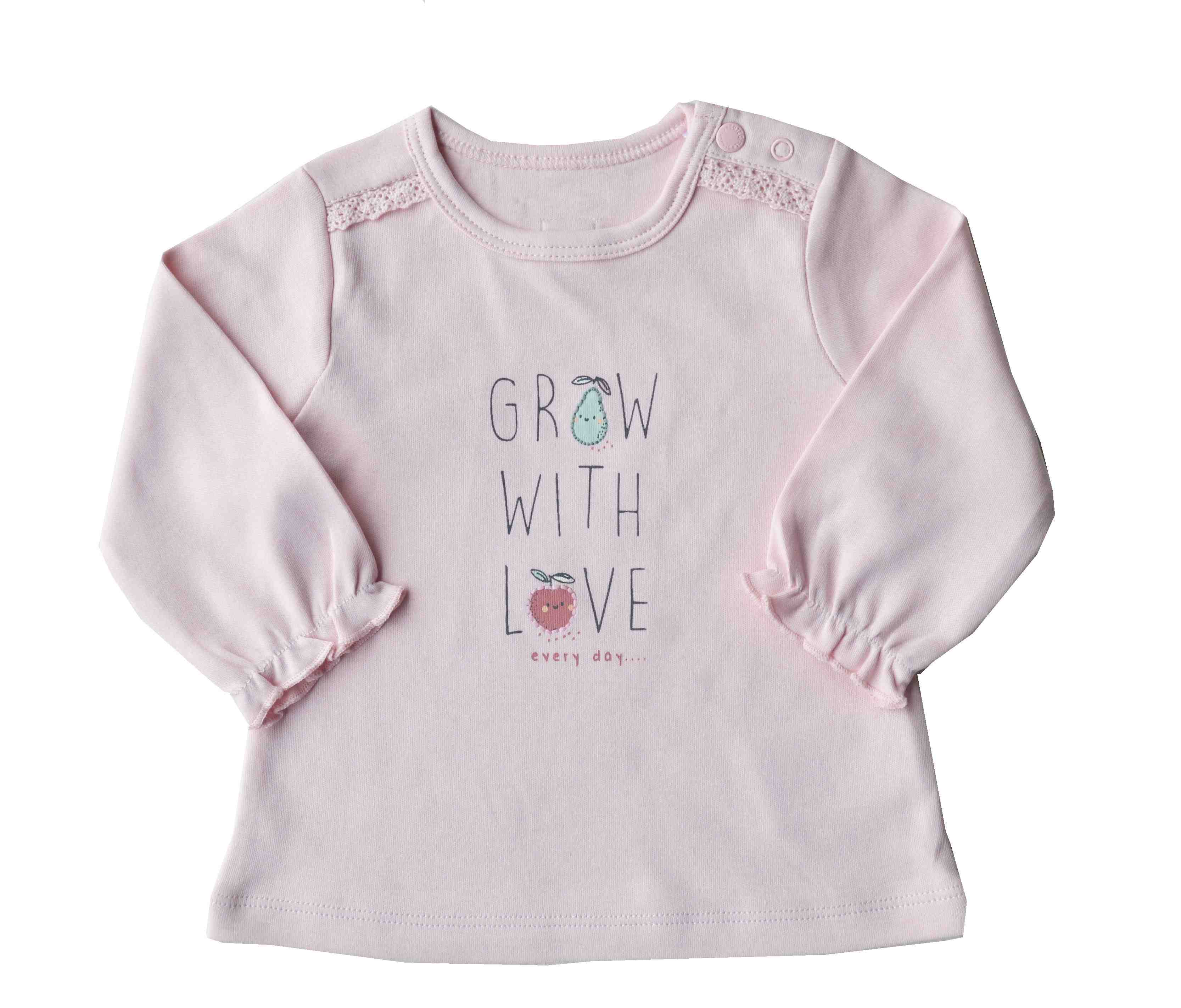 Baby Girls Top with full sleeves;Color-Pink