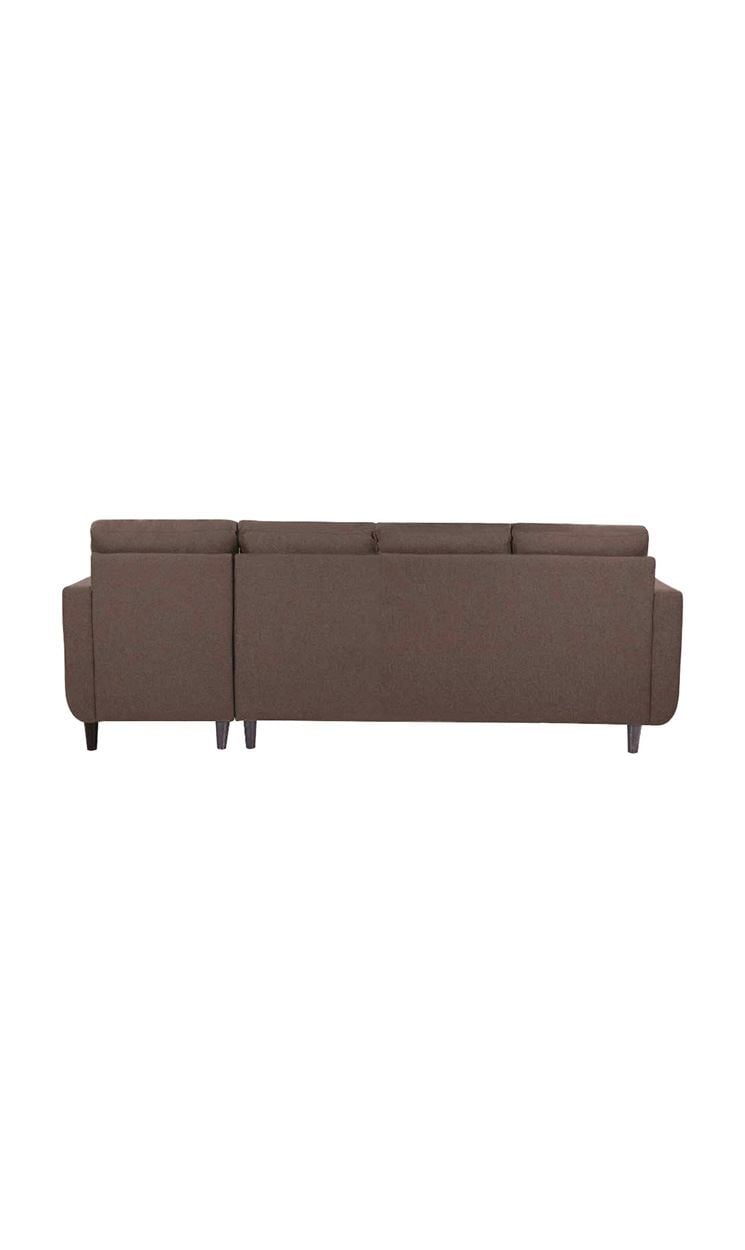 neudot Aria 6 Seater LHS Sectional Sofa in Earth Brown Colour