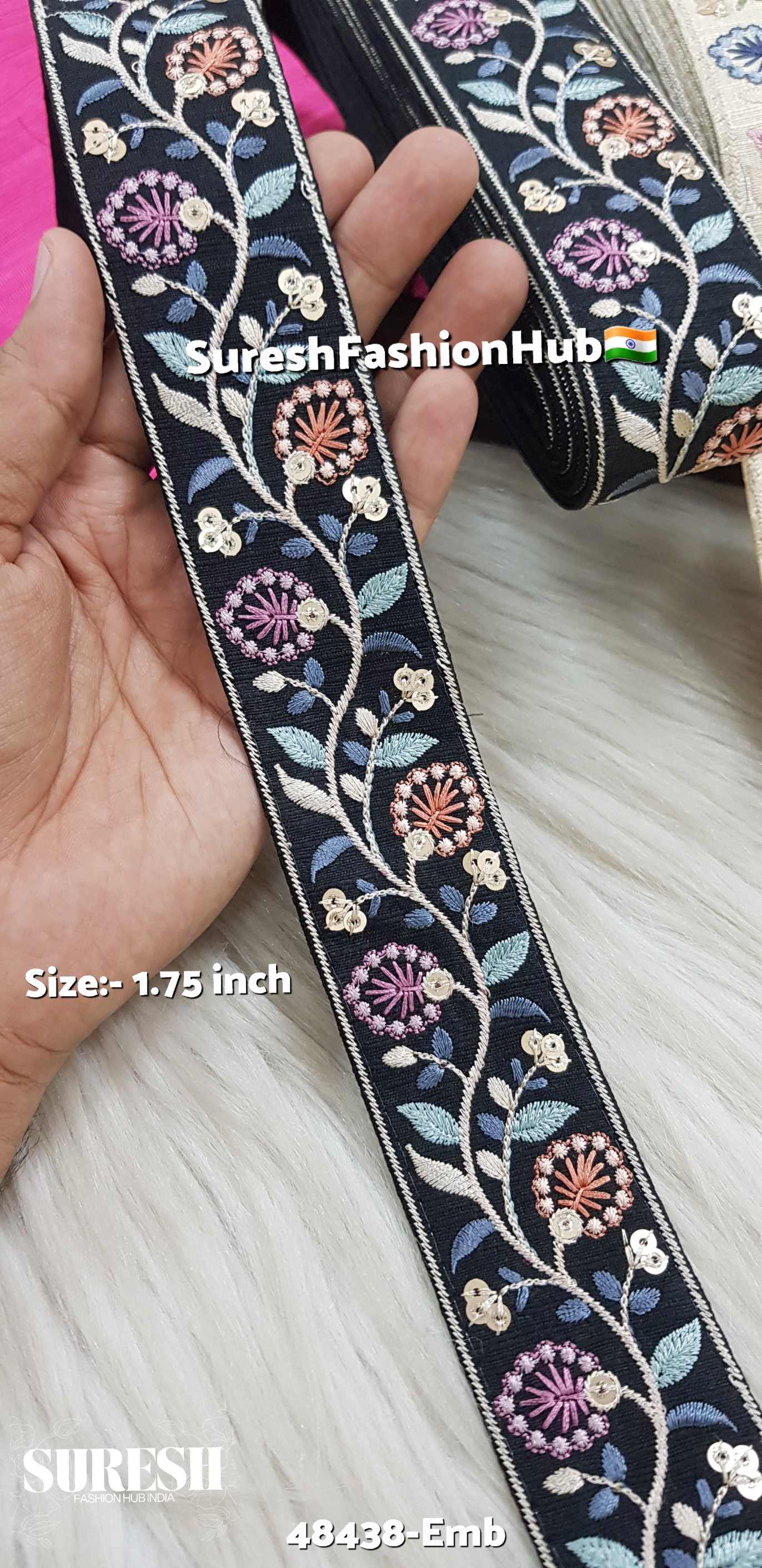 Floral Matt Sequence Embroidered Lace