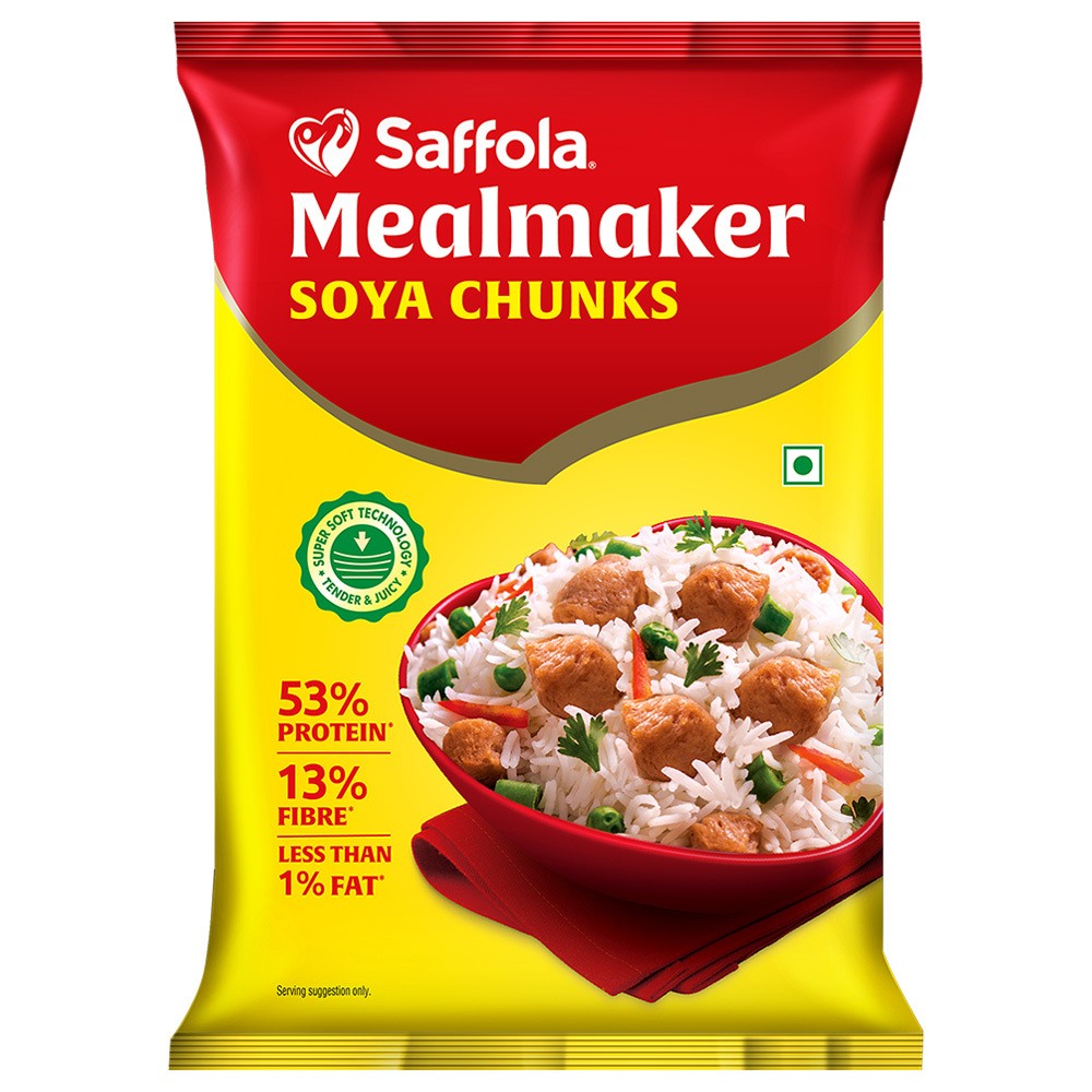 Buy best quality Saffola Mealmaker Soya Chunks 400 g at 42% OFF