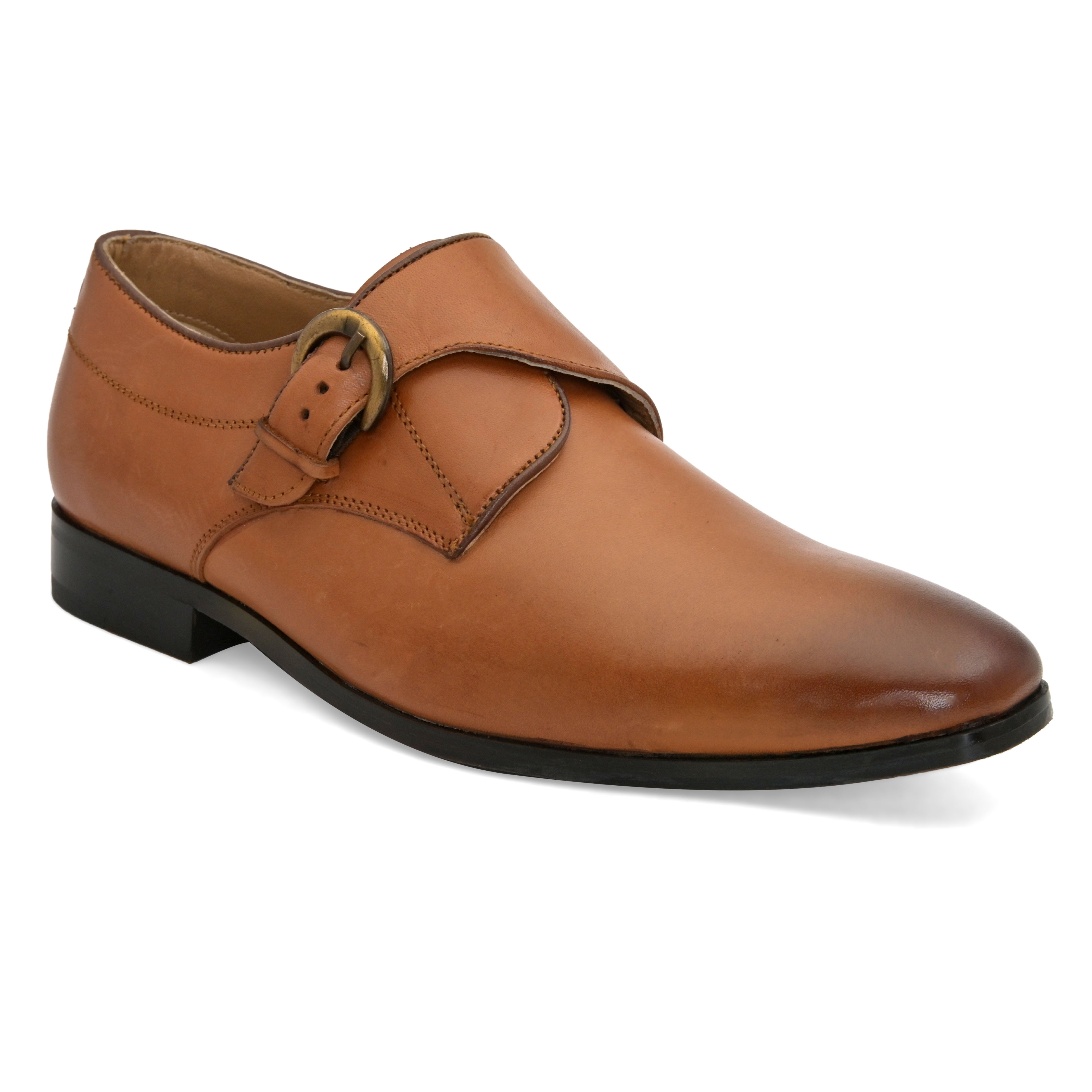 San Frissco | San Frissco Men Genuine leather Foreign Tan Monk Shoes 0
