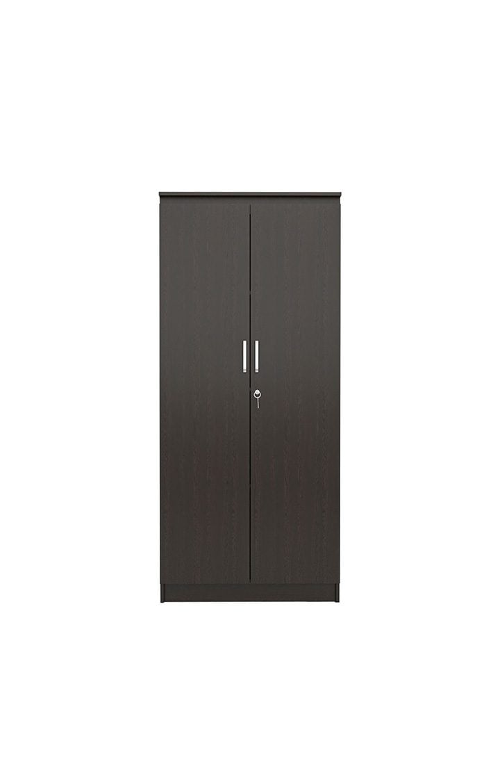 neudot Engineering Wooden Wardrobe Almirah for Cloth with 2 Doors | Almirah for Clothes Wooden | Wardrobe Organizer | Multipurpose Almirah for Storage Bedroom | Mono Wenge 1 Year Warranty