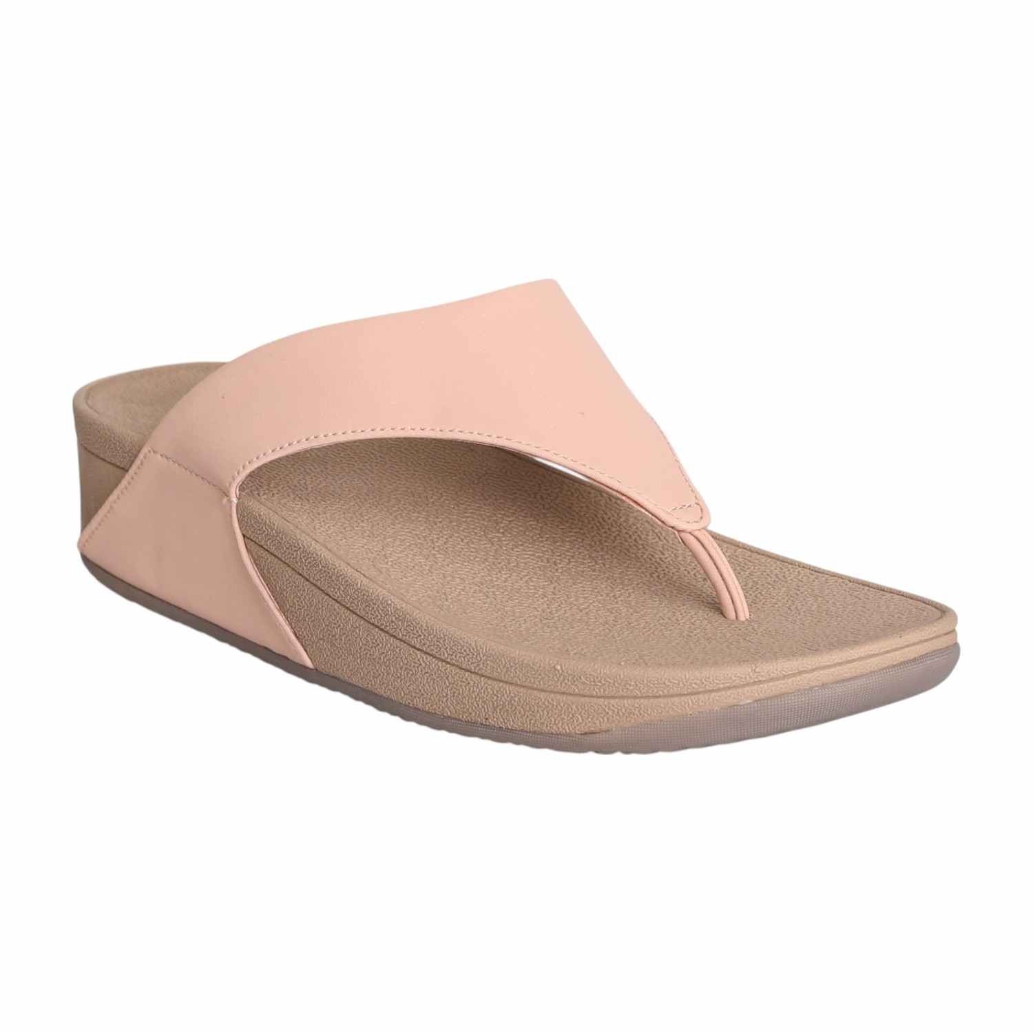 Women Peach Comfort Thong Slip-ons