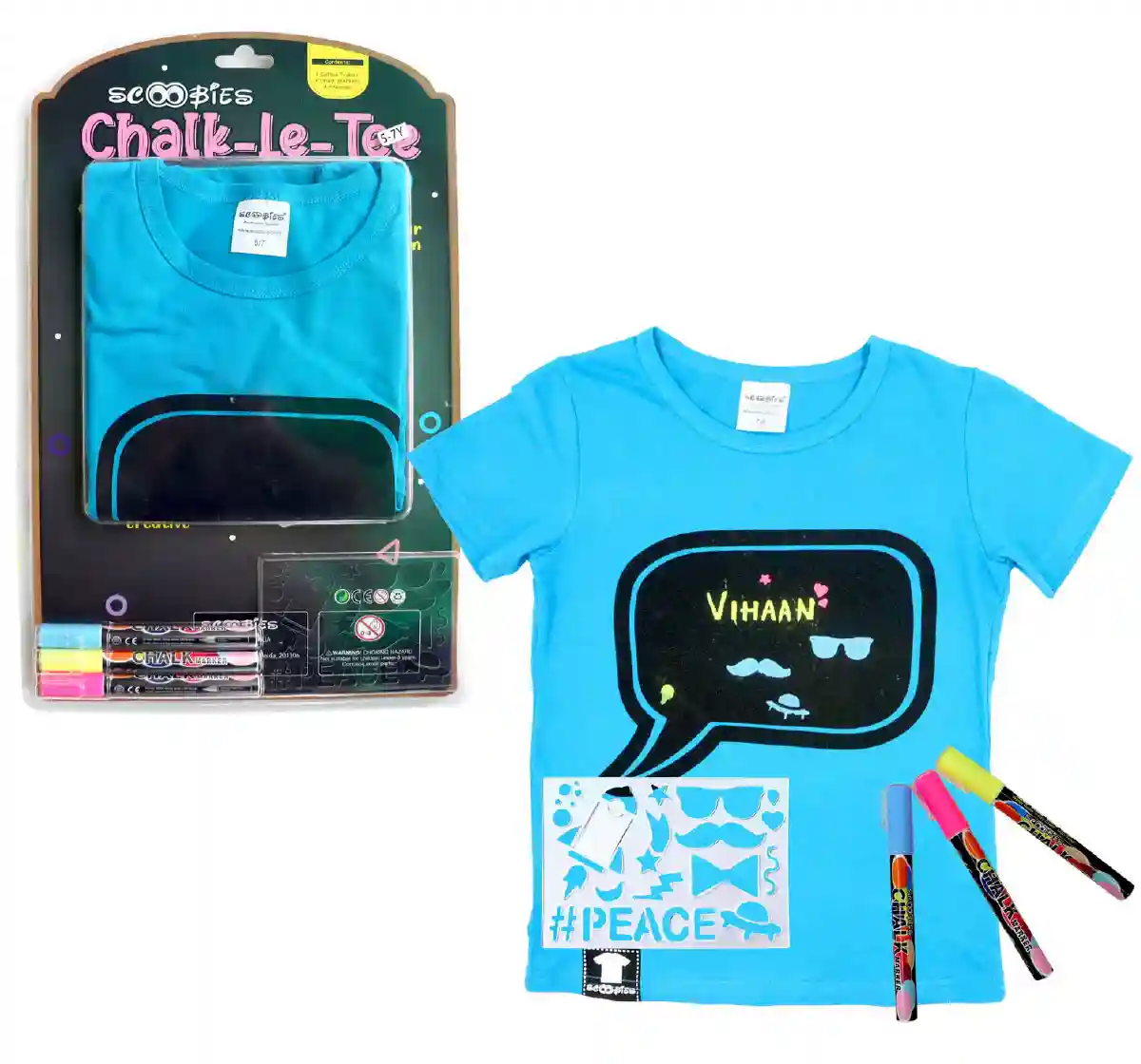 Scoobies Chalk-Le-Tee Blue, 3Y+