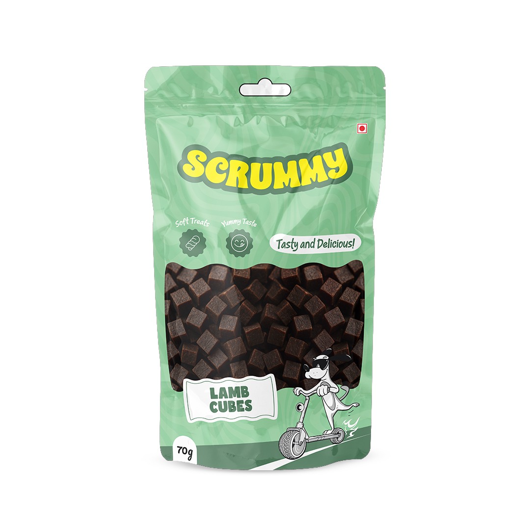 Scrummy Lamb Cubes Dog Treats 70g