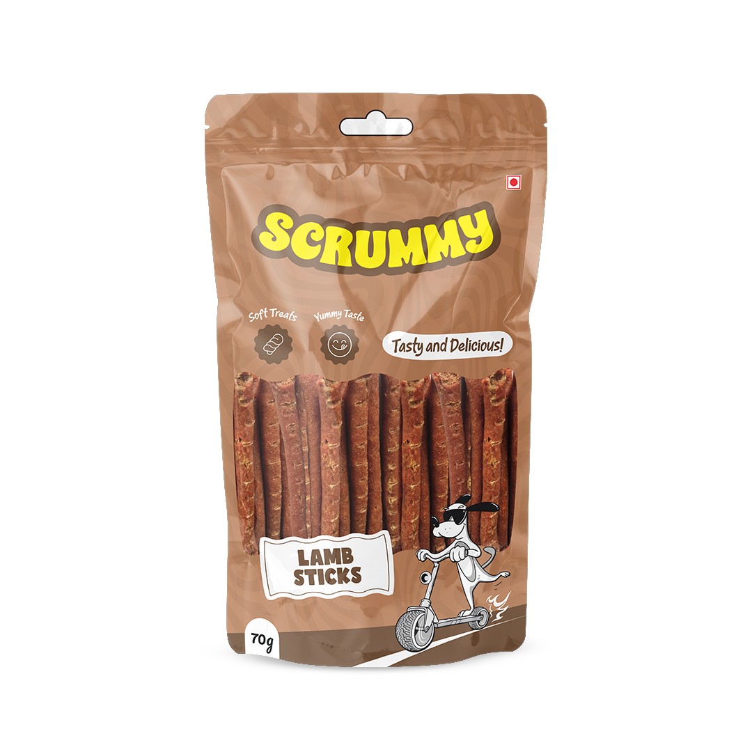 Scrummy Lamb Stick Dog Treats 70g