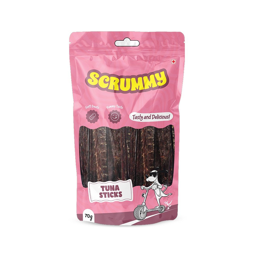 Scrummy Tuna Stick Dog Treats 70g