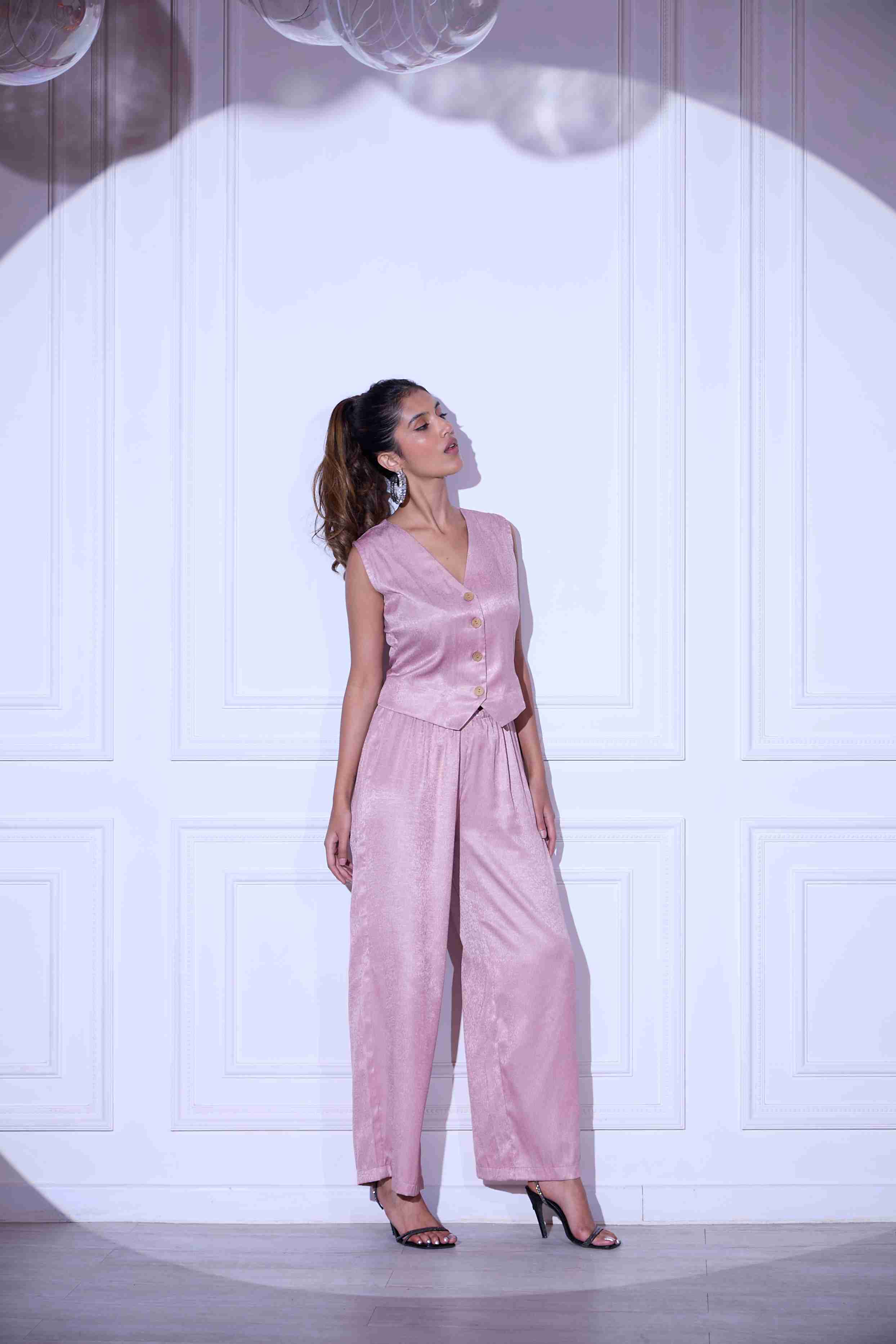 Pink Waistcoat Co-ord