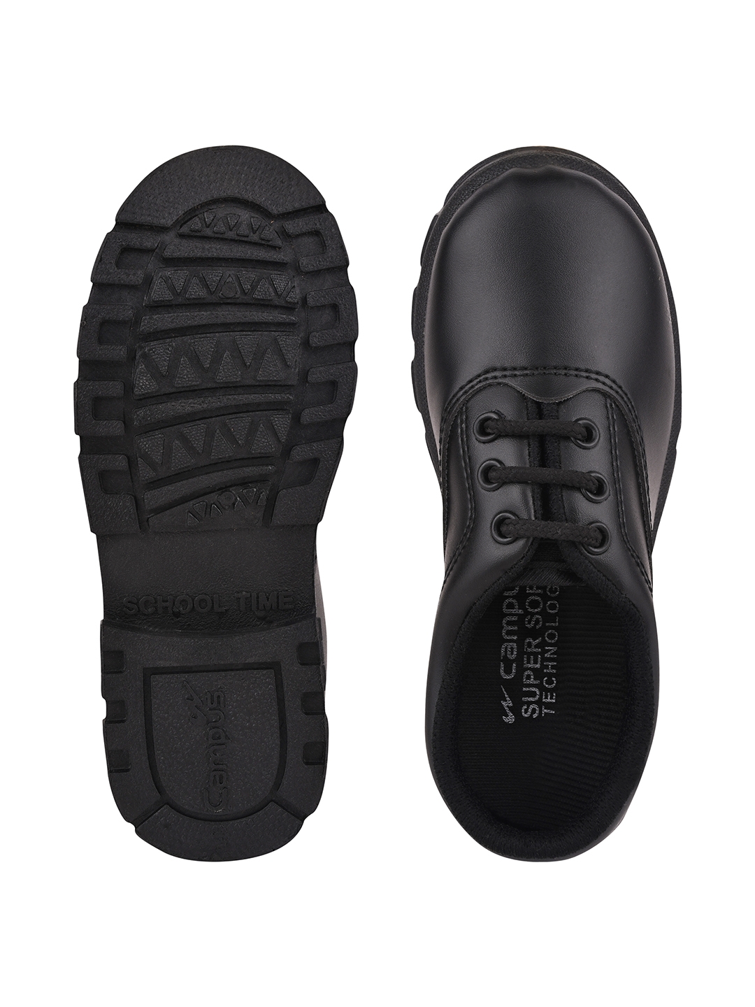 Campus Shoes | Boys Black CS A7S School Shoes 4