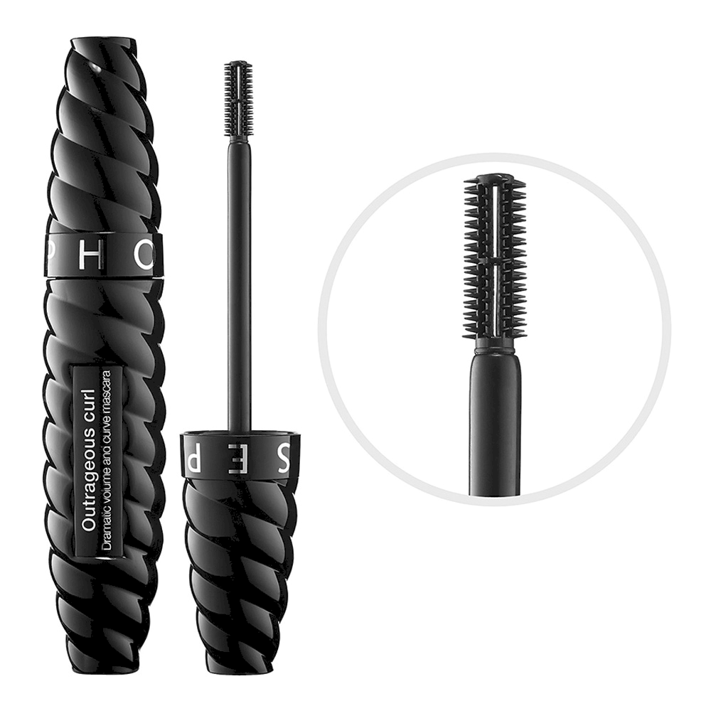 Outrageous Curl - Dramatic Volume and Curve Mascara • 02 Ultra Black -  Sephora Collection
