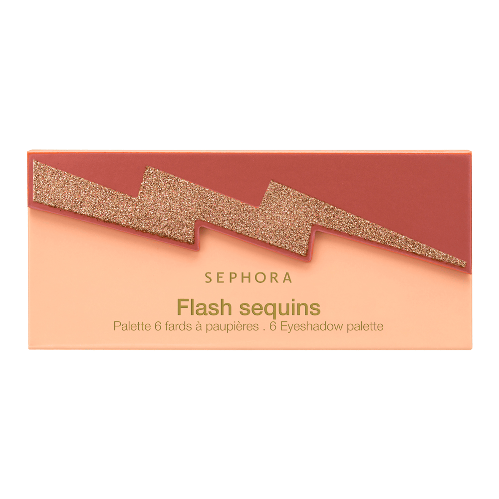 Flash Sequins Eyeshadow Palette • 01 Peach & Gold