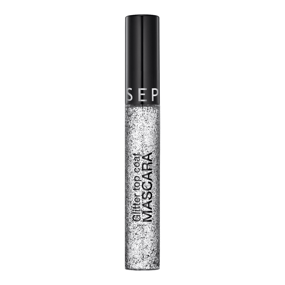 Glitter Top Coat Mascara • Silver