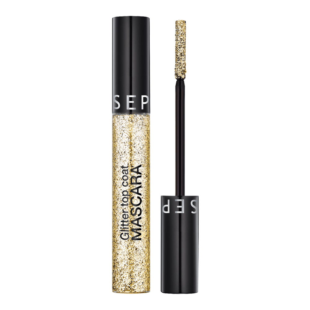 Glitter Top Coat Mascara • Gold