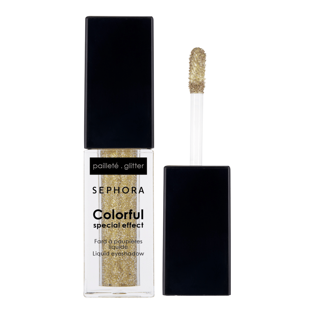 Colorful Special Effect Liquid Eyeshadow • 08 Glitzy Gold (Glitter Effect)