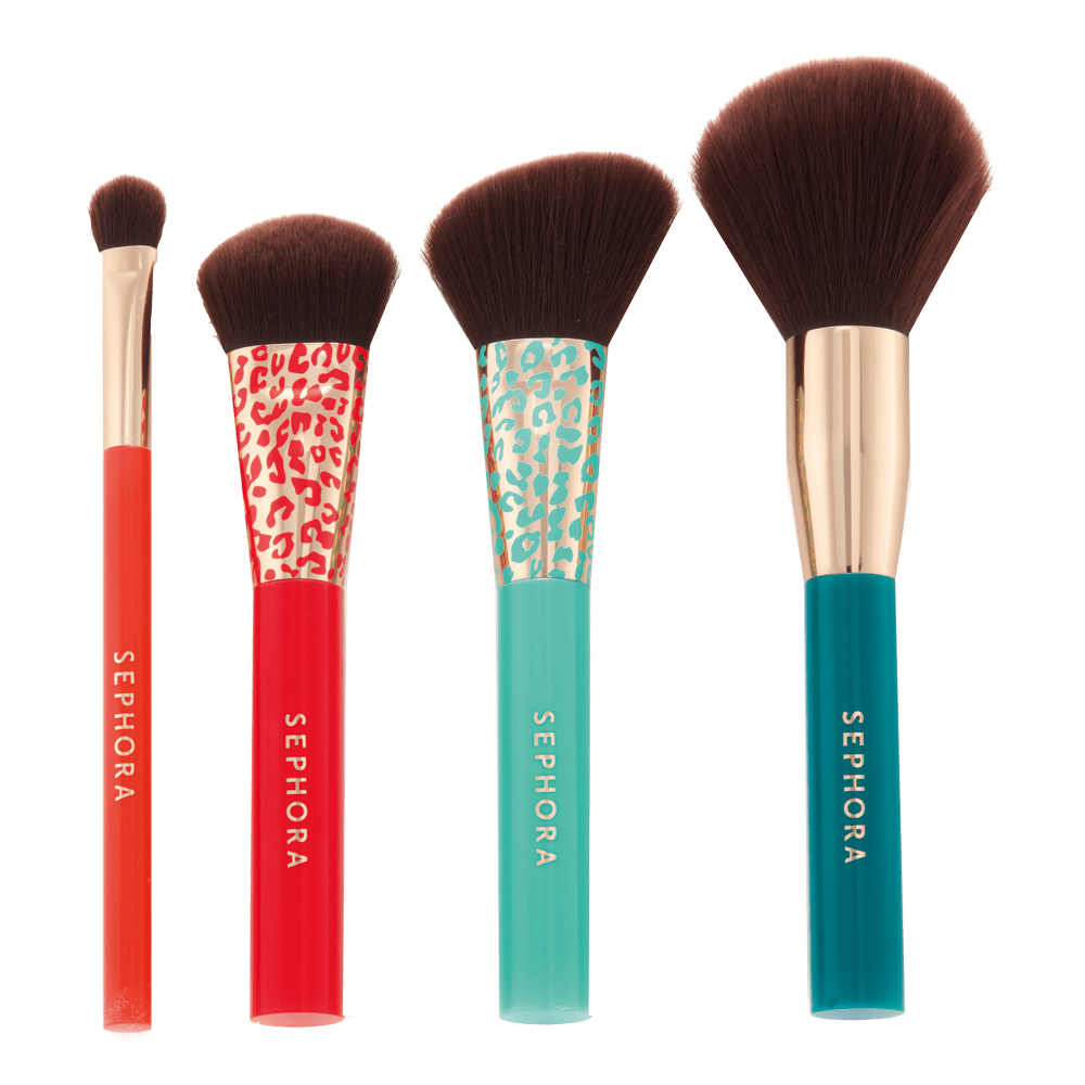 Pinceau à Poudre Sephora Wild Wishes - Édition Limitée Noir Et Doré - Neuf (peut être Ouvert)