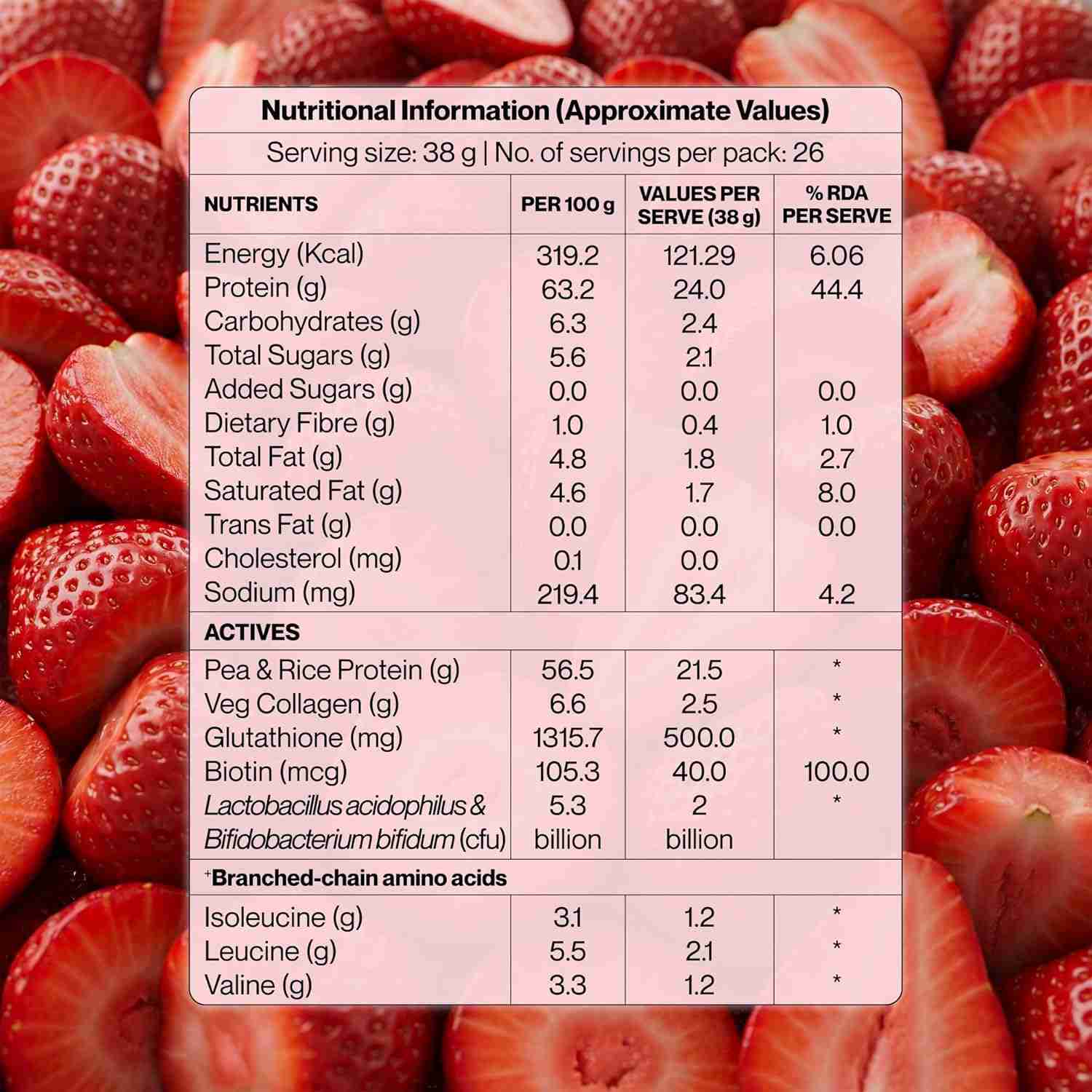 Setu Plant Protein + Veg Collagen | 24g Protein | Mariwala Farms Strawberry 1kg