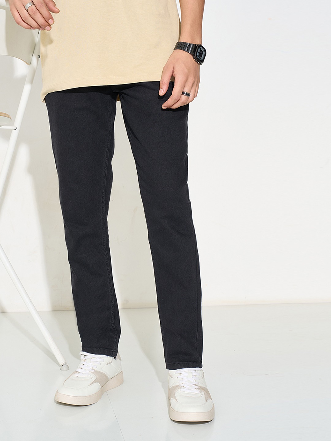 Black Dark Slim Fit Jeans