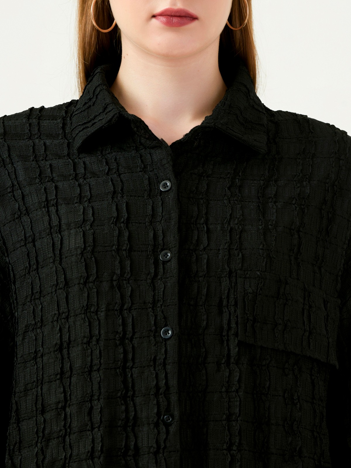 Albion Women Smart Premium Black Casual Shirt