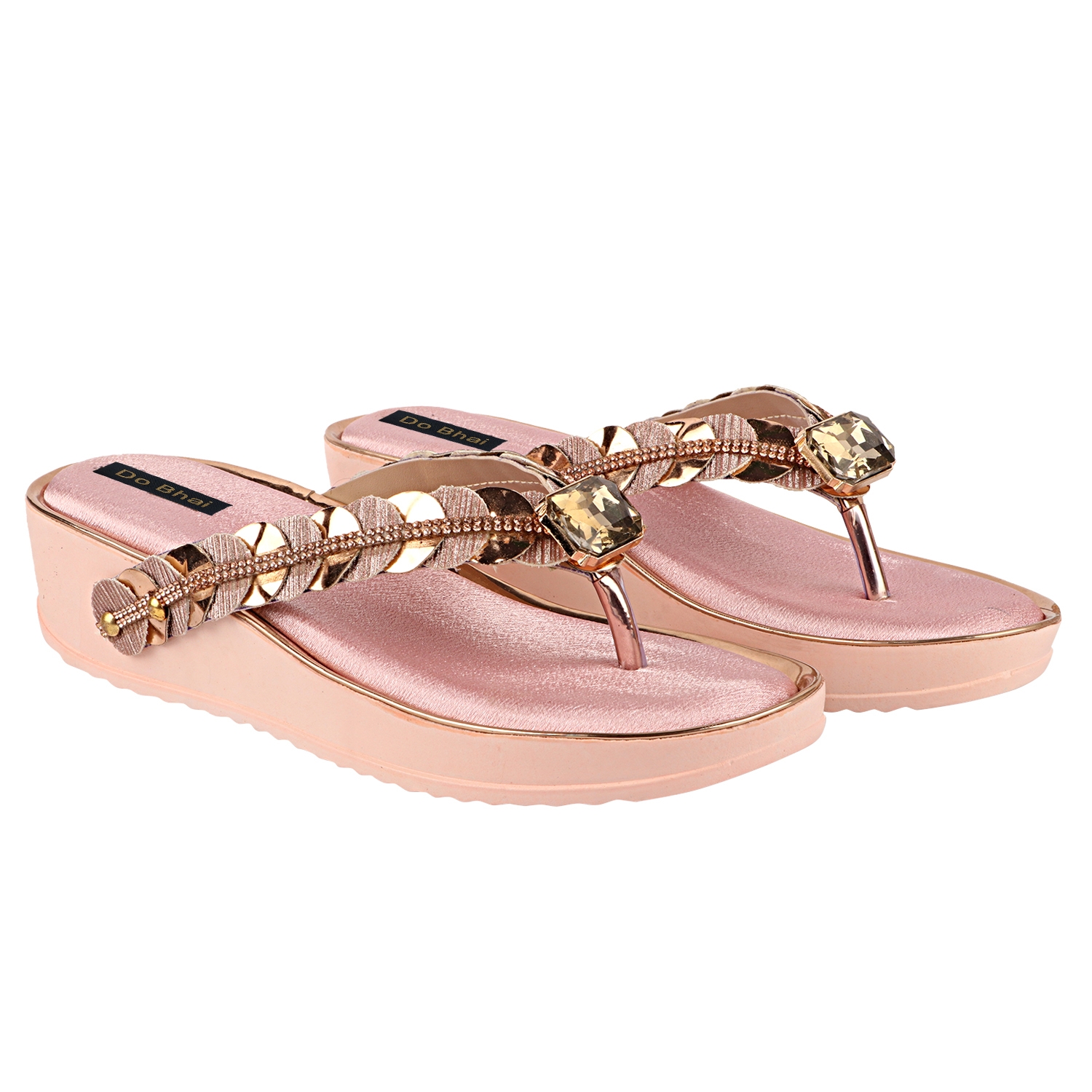 Do Bhai Michael Women Flip-Flop (Pink, EU 36) Price - Buy Online at Best  Price in India