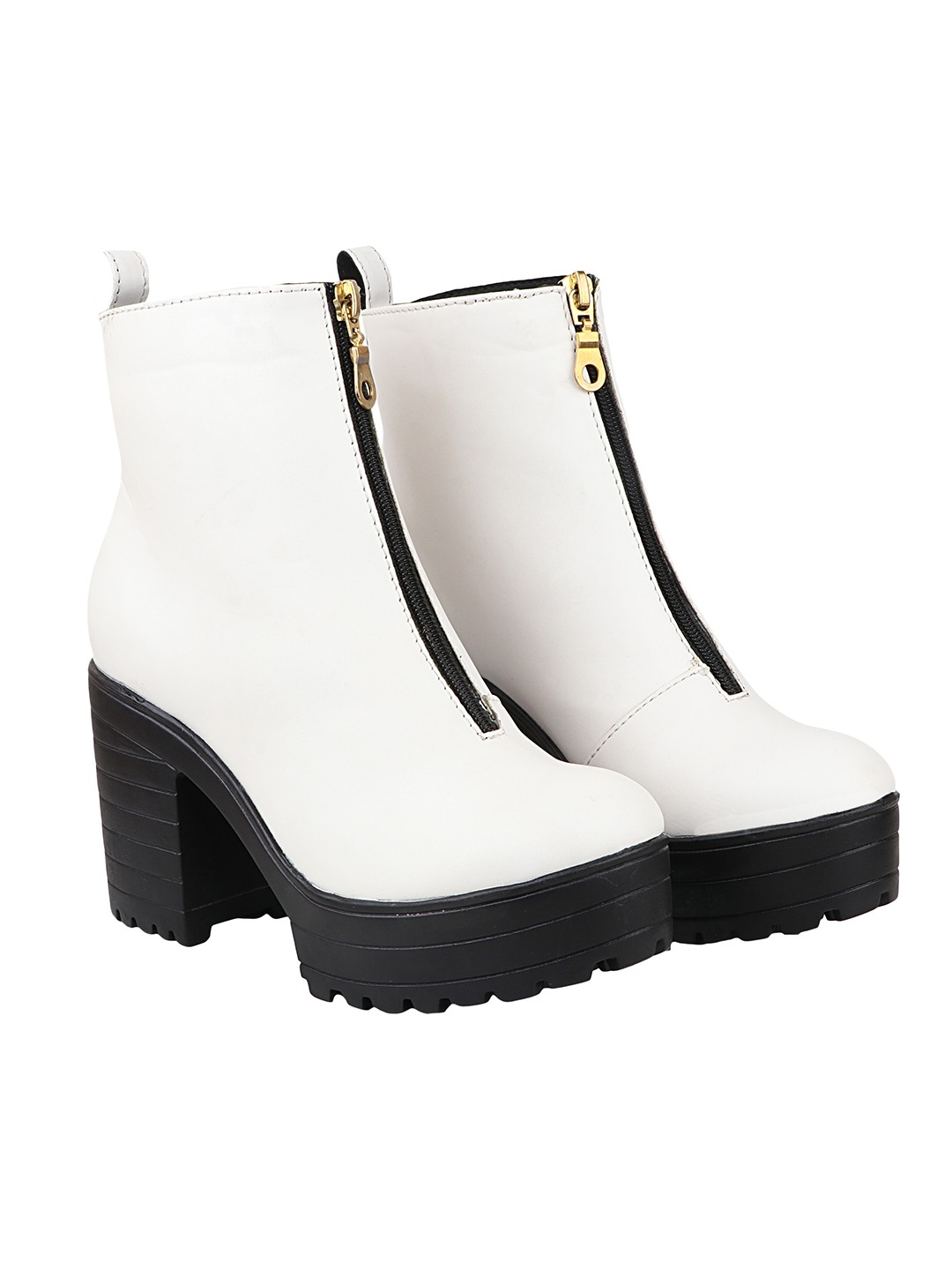 White block hotsell heel booties