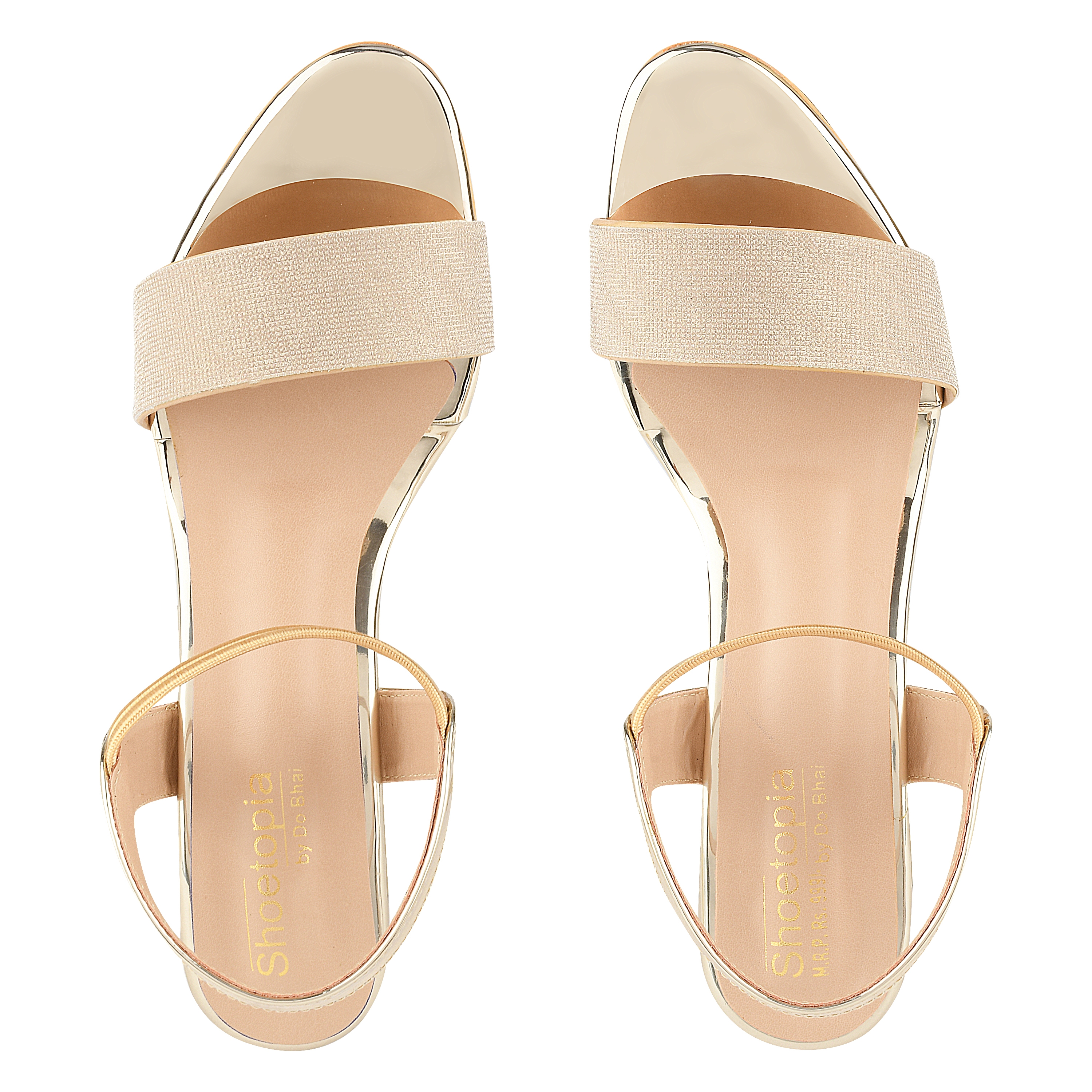 Buy Shoetopia Women Stylish Gold Heels Online at Best Prices in India -  JioMart.