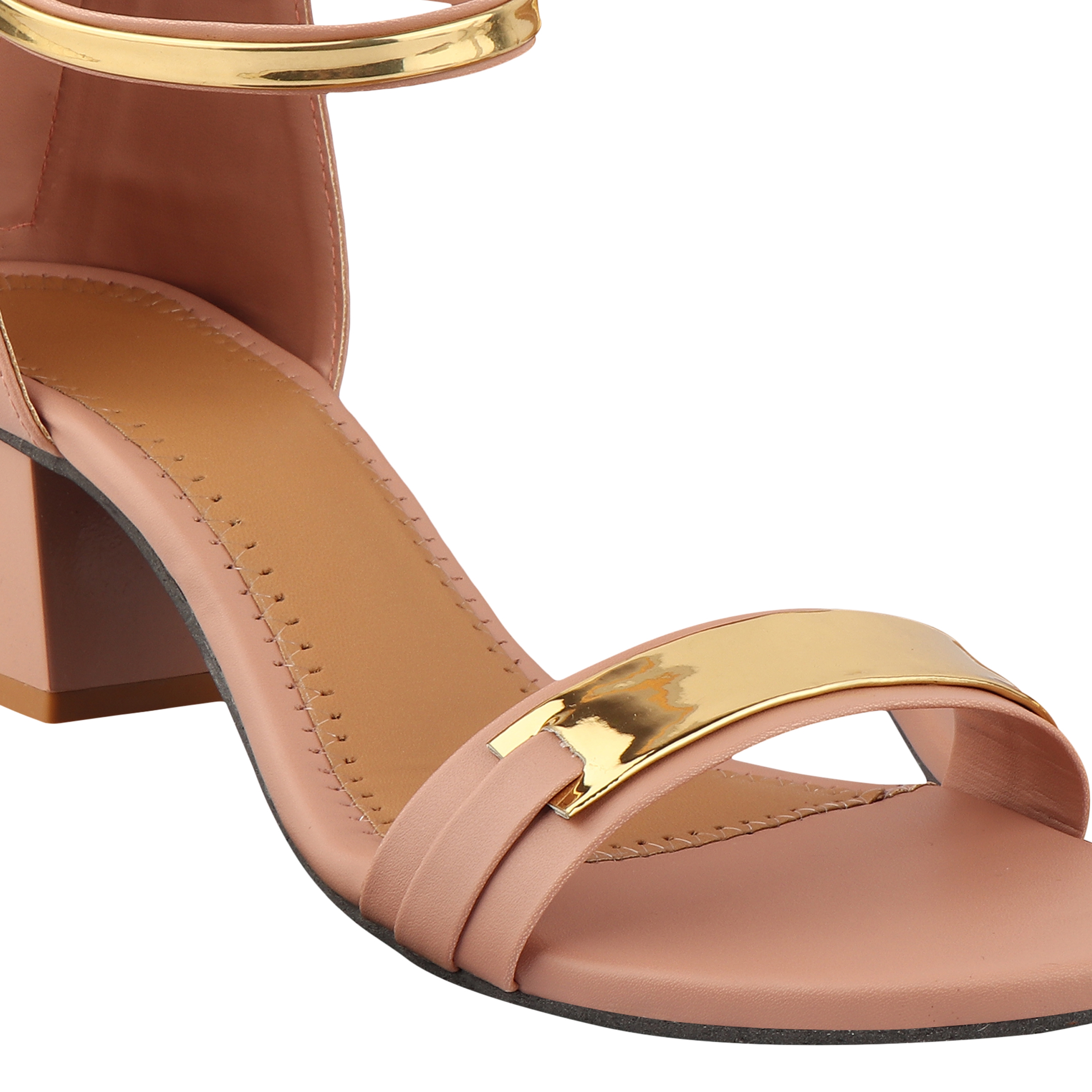 Women Gold-Toned Solid Kitten Heels at Rs 673/pair | Heel Sandal in  Gurugram | ID: 21890549297