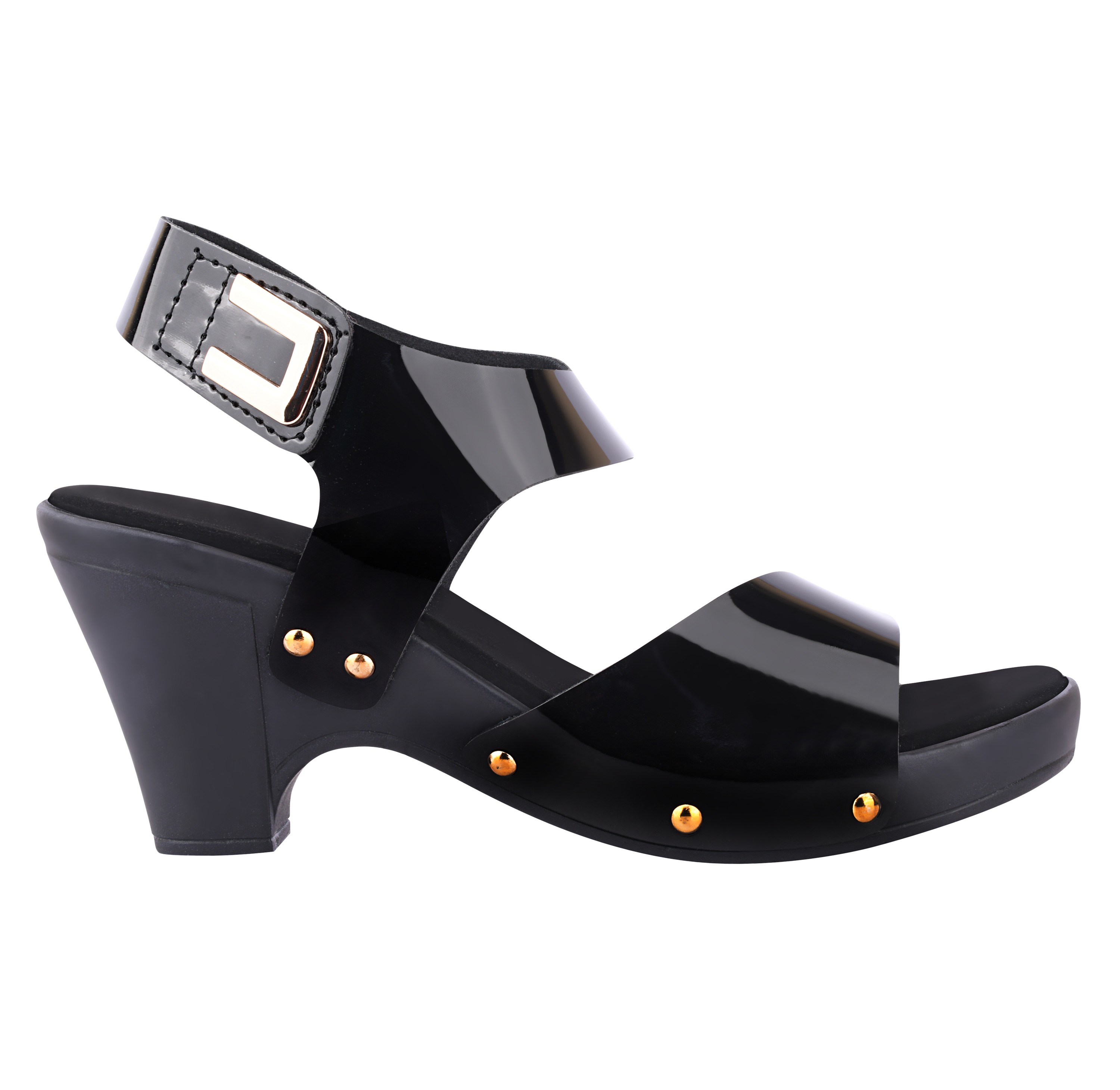 Shoetopia Women Black Solid Block Heels