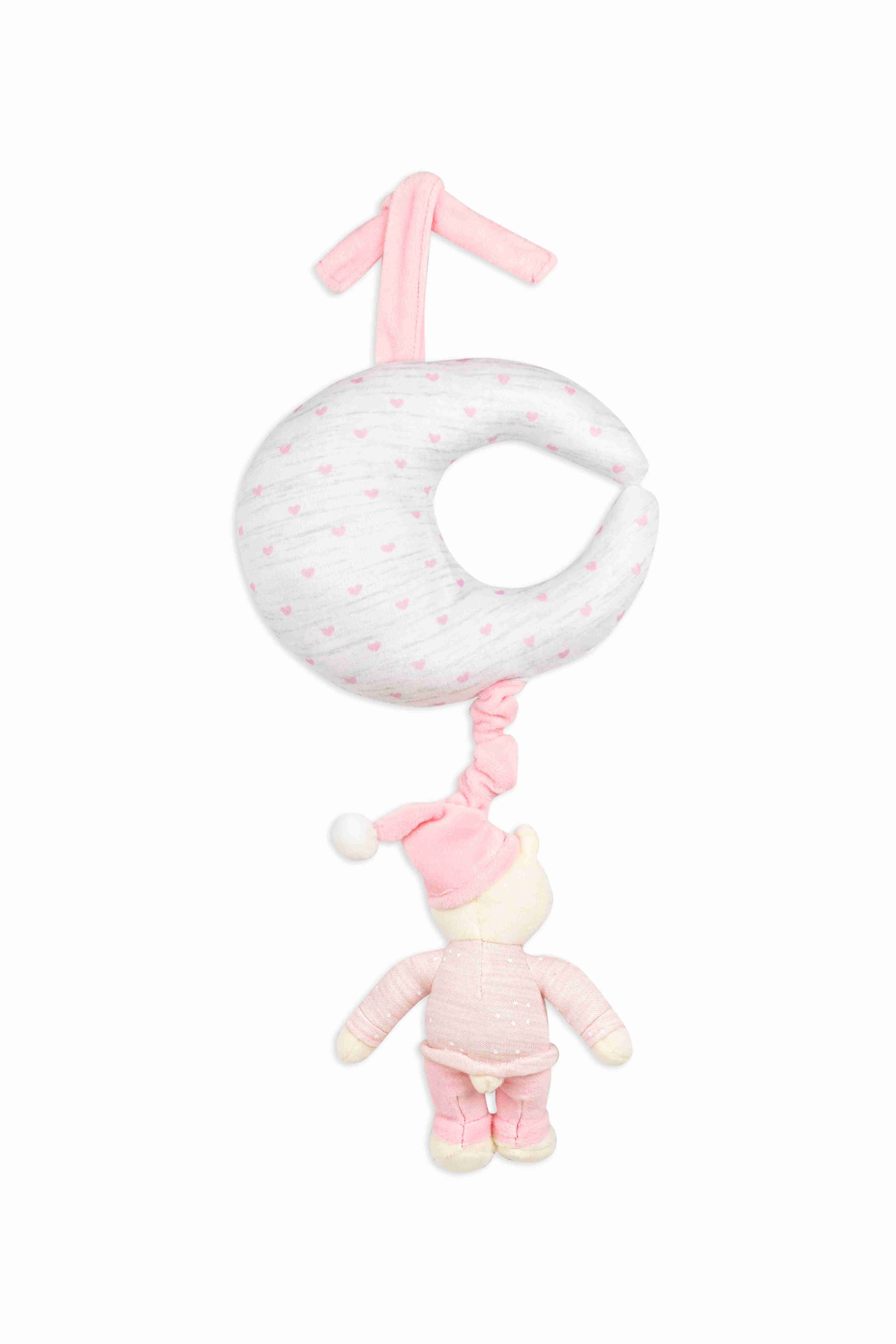 Shooting Star Musical Teddy - Pink and White