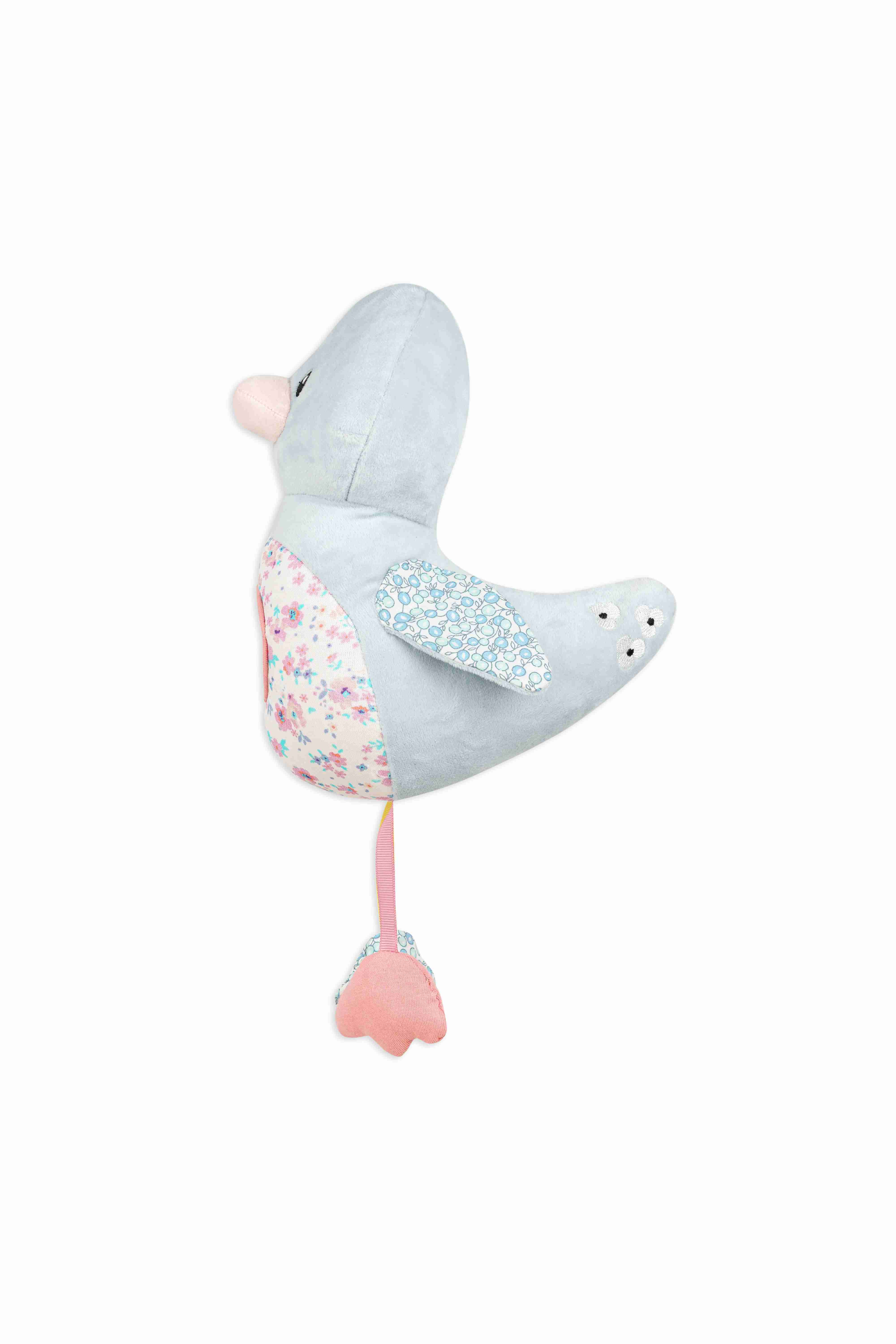 Shooting Star Nestling Bird Toy Multicolour - Blue, Pink, White