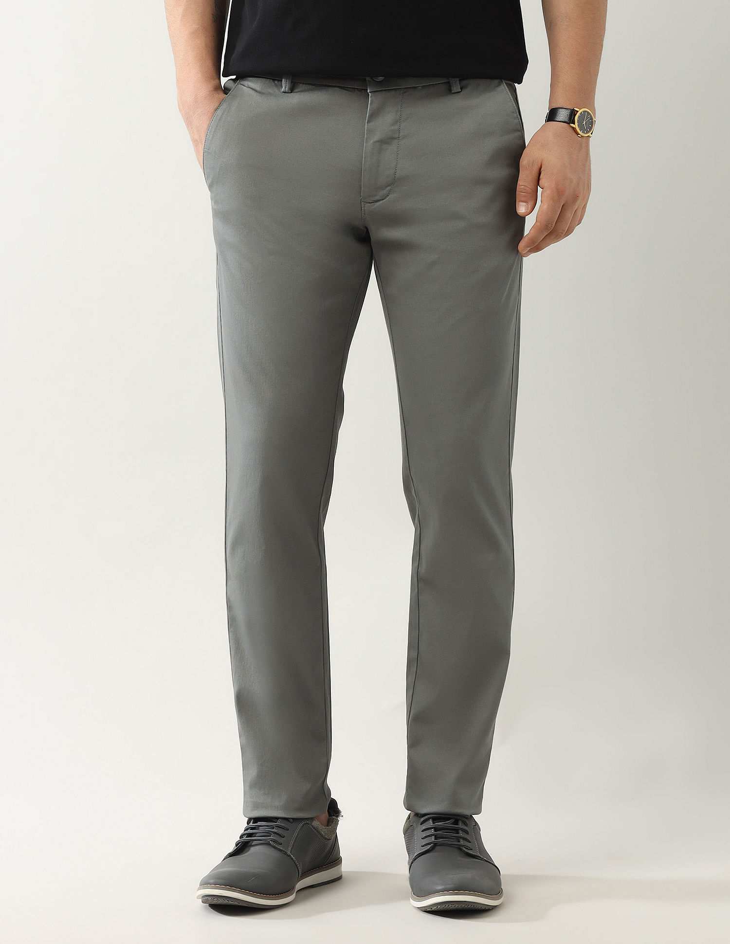 ARROW MENS CASUAL TROUSER GREY