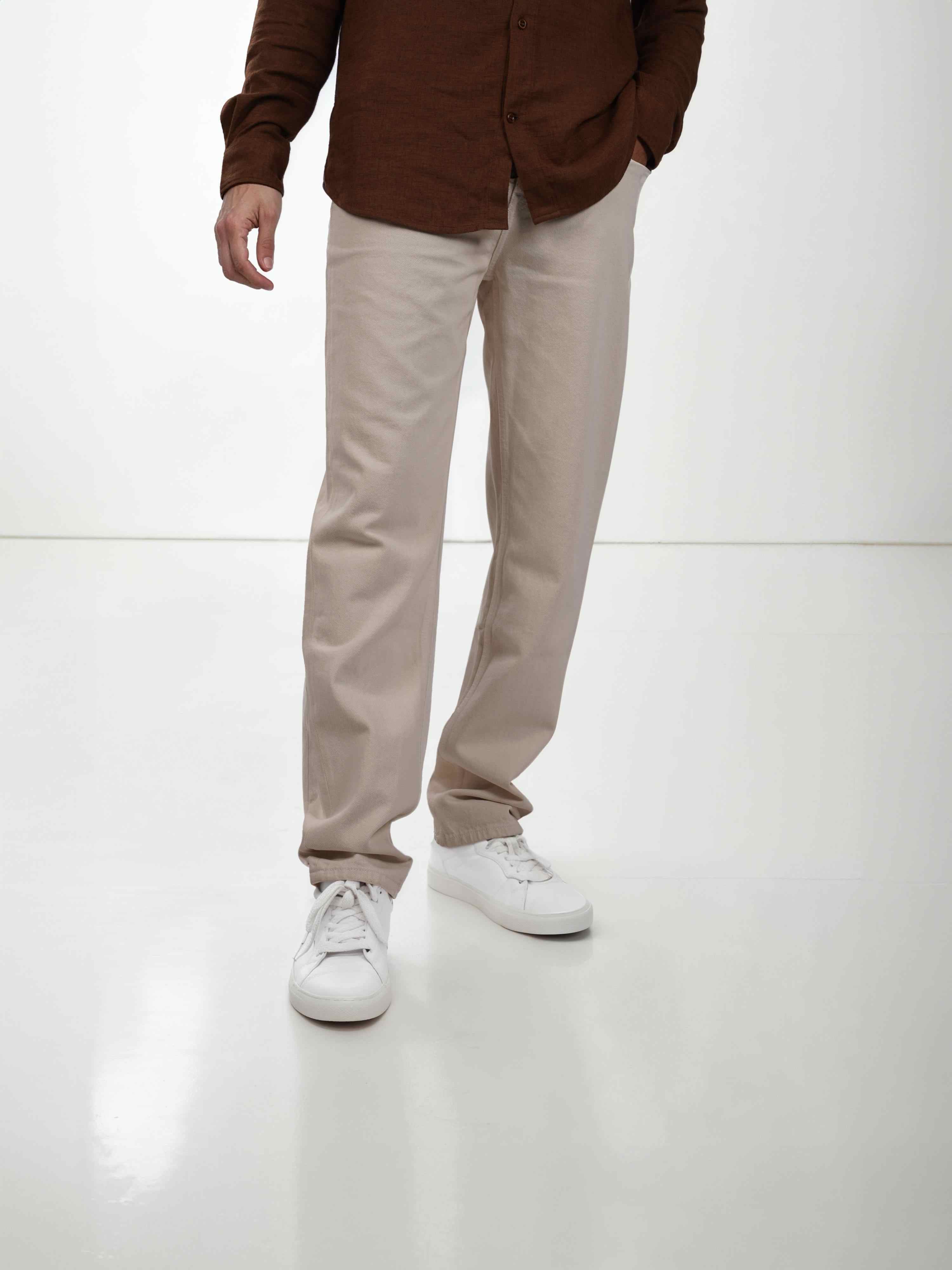 CELIO MENS JEANS JOLOOSE ECRU