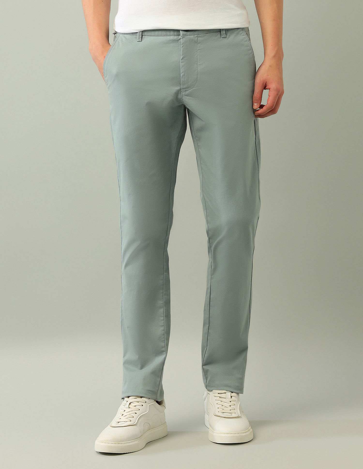 ARROW MENS CASUAL TROUSER BLUE