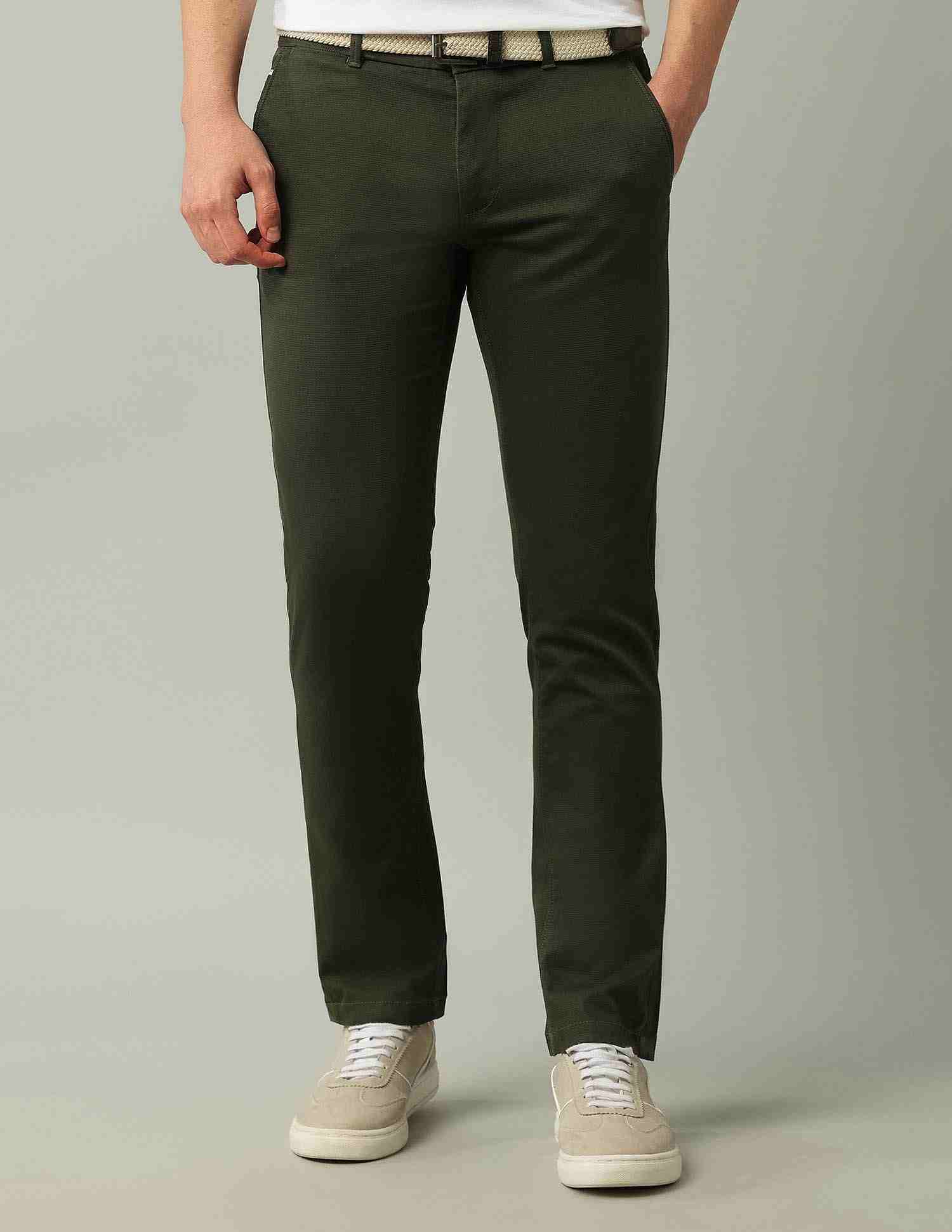 ARROW MENS CASUAL TROUSER OLIVE